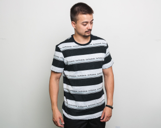 Triko HUF Worldwide Stripe Knit Black