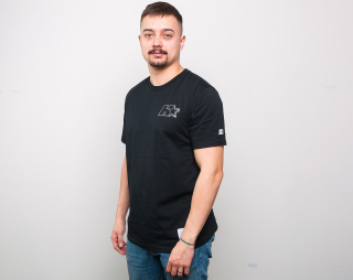 Triko HUF Lock Up HUF x Starter Black