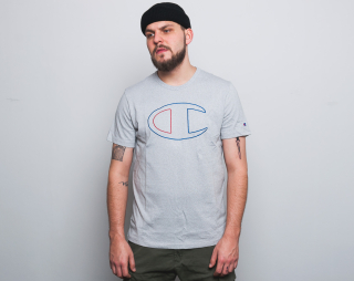 Triko Champion Crewneck T-Shirt Big Logo Grey 210990 EJ002 FILJ