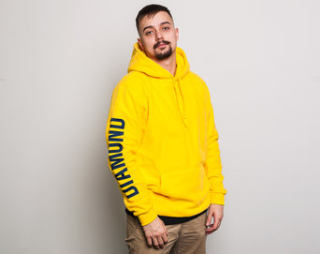 Mikina Diamond Supply Co. Polar Fleece Hoodie Yellow