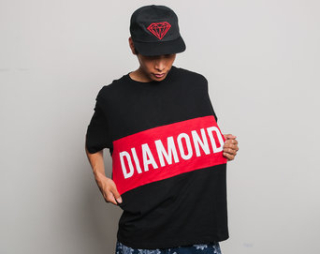 Triko Diamond Supply Co. Origin Panel Tee Black