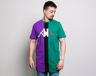 Triko Kappa Authentic Baliq Unisex Violet/Green/Black