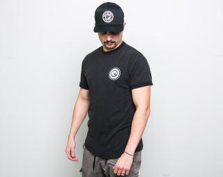 Triko s krátkým rukávem BRIXTON Rival II Black/Grey