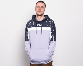 Mikina FILA Boris Hoodie Violet Tulip/Black Iris/Bright White