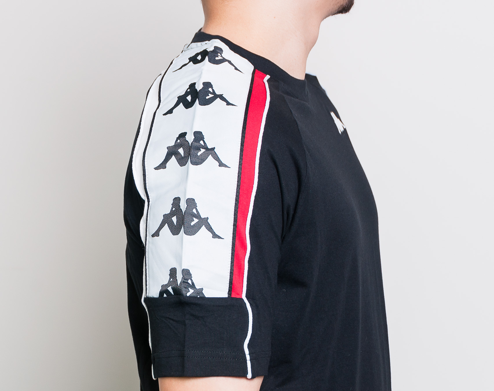 Triko Kappa Banda 10 Arset Black/Red/White
