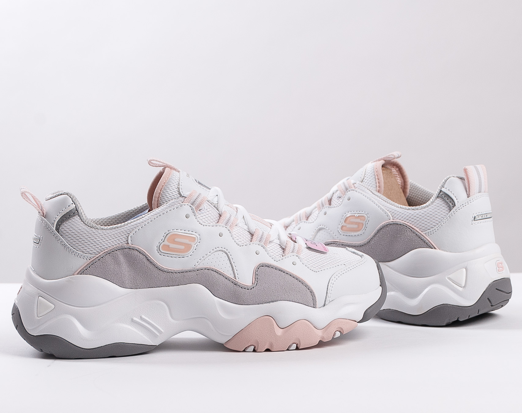 Dámské Tenisky Skechers D'Lites 3.0 Zenway White/Gray/Pink