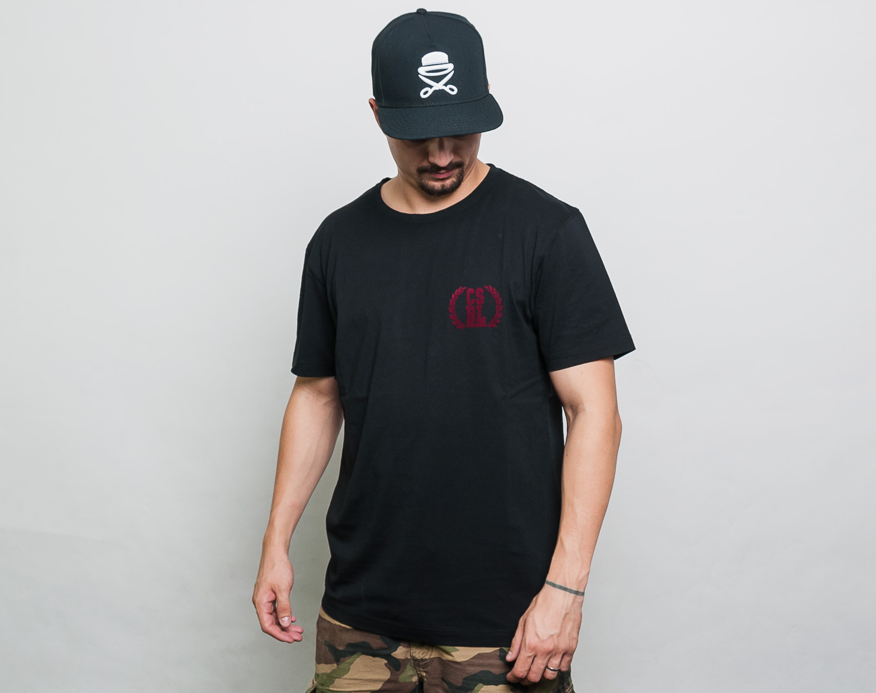 Triko Cayler & Sons CSBL Justice N Glory Tee Black/Bordeaux