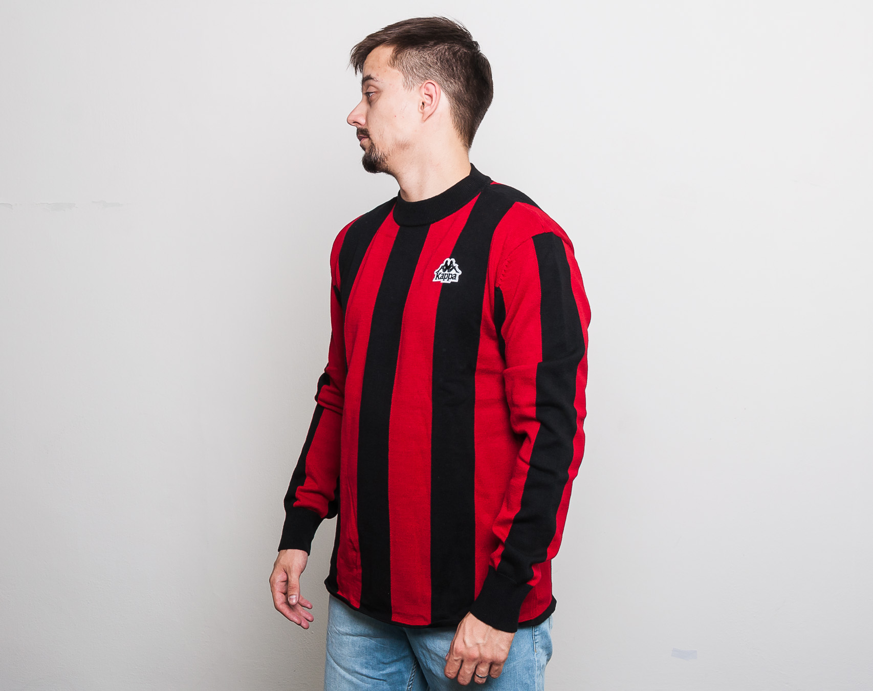 Svetr Kappa Authentic Ayrone Dark Red/Black
