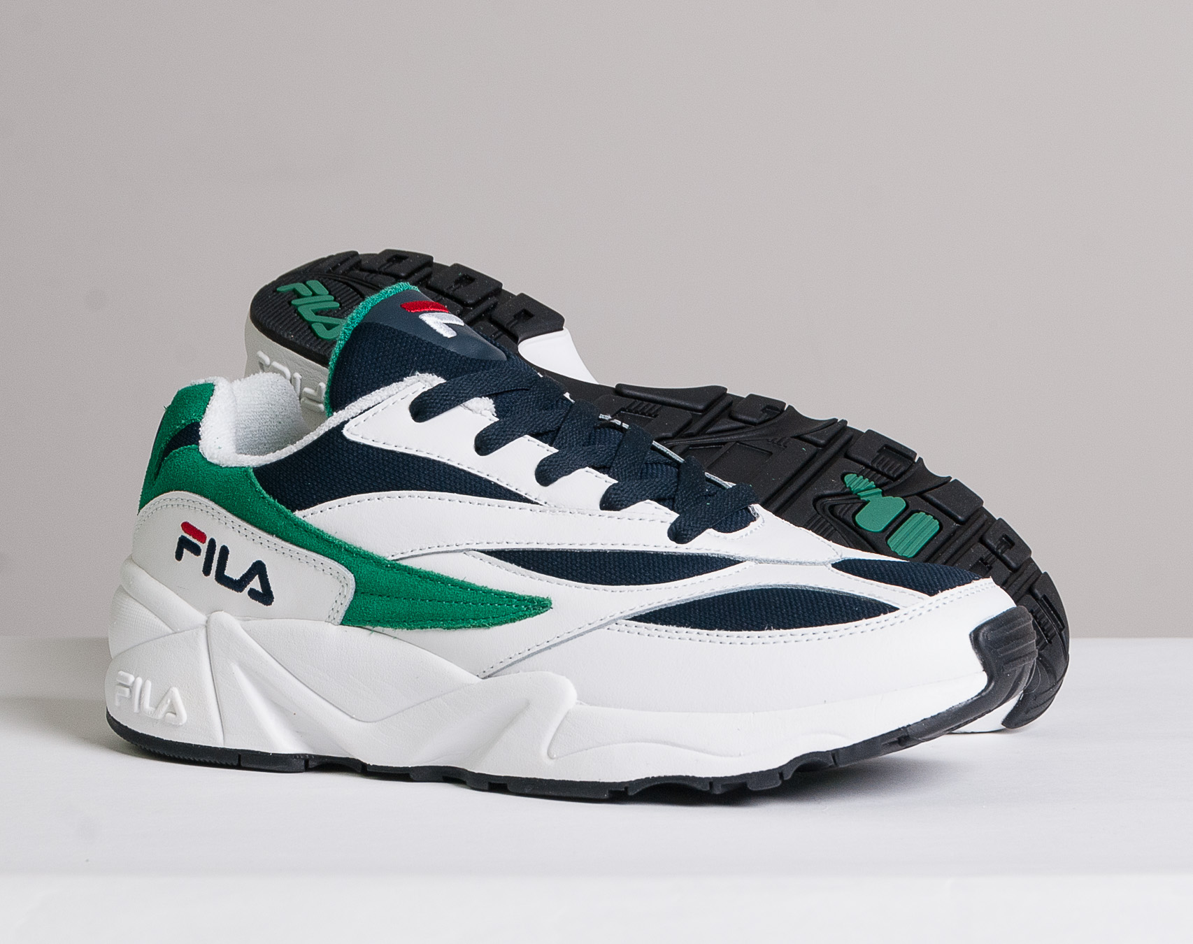 Dámské Boty FILA V94M Low 1010291 White/Navy/Shady Glade