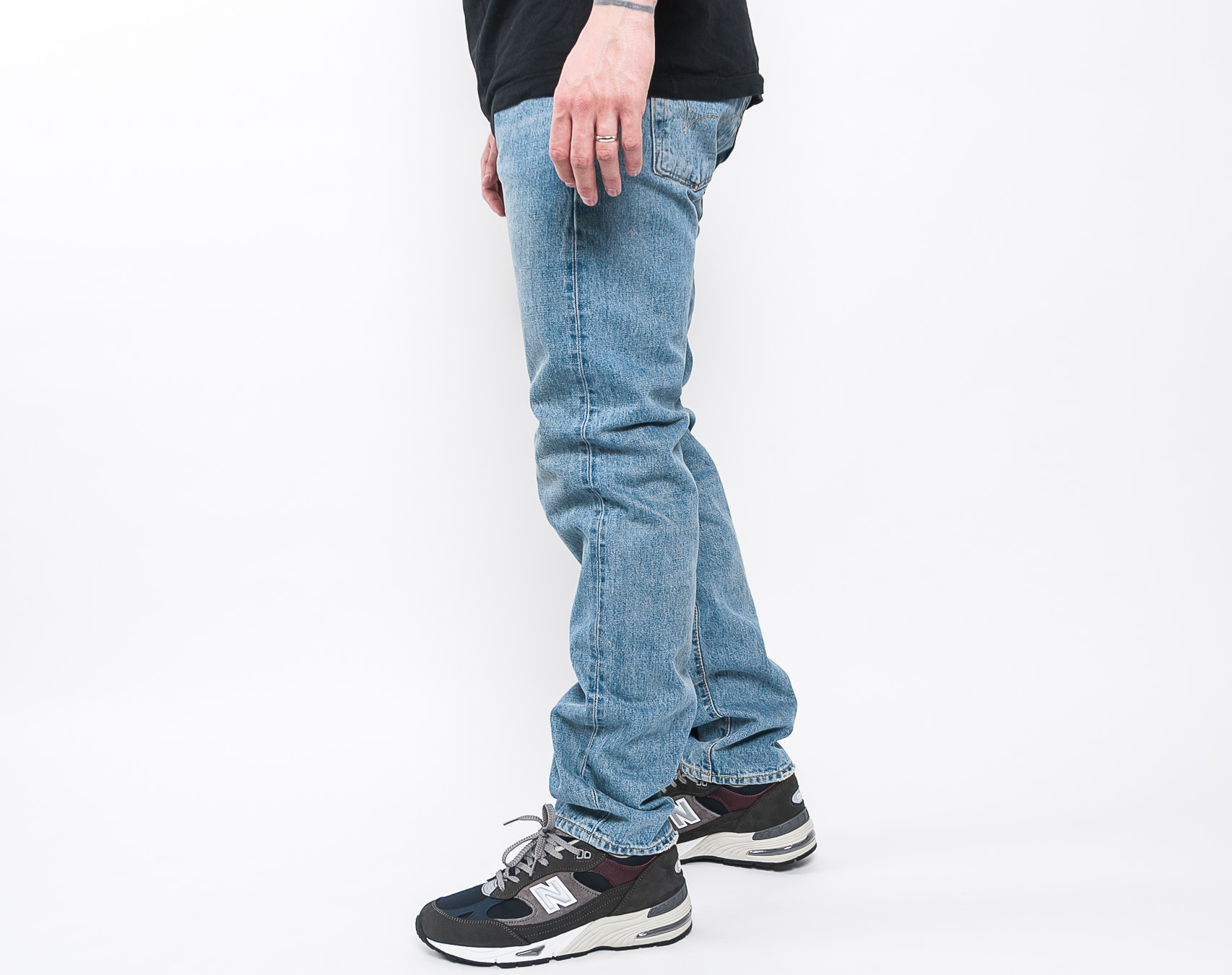 Kalhoty Edwin Classic Regular Tapered Rainbow Selvage Japan Denim 13oz Light Used