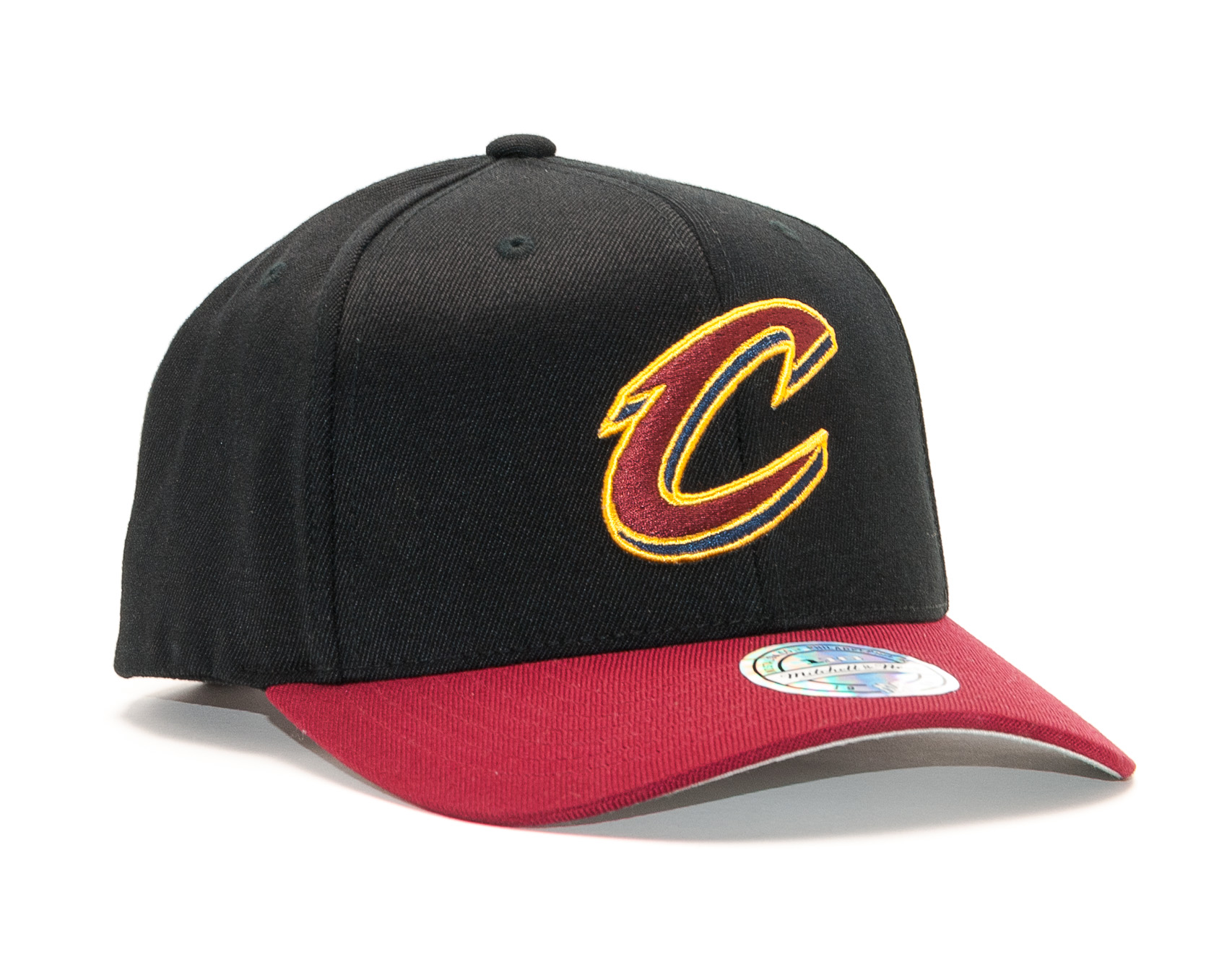 Kšiltovka Mitchell & Ness Cleveland Cavaliers 2 Tone 110 Black/Dark Red Snapback