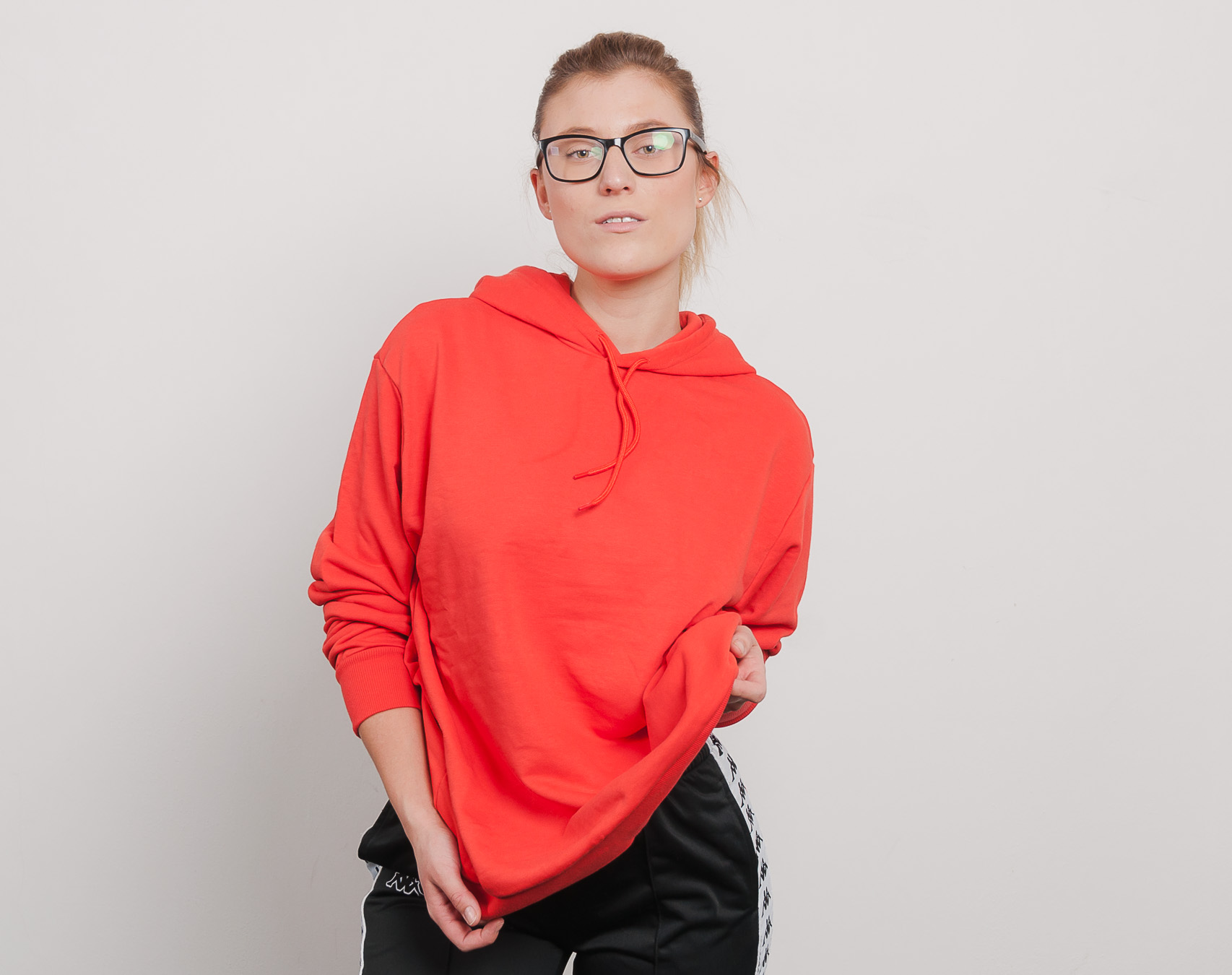 Dámská Mikina S Kapucí Cheap Monday Cheat Hood Repeat Logo Coral