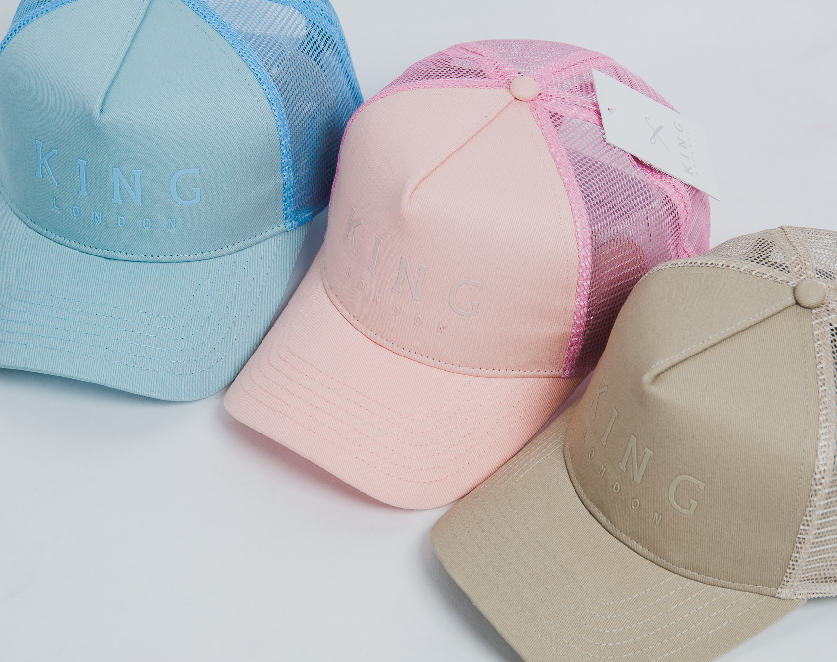 Kšiltovka King Apparel Poplar Trucker Sky Snapback