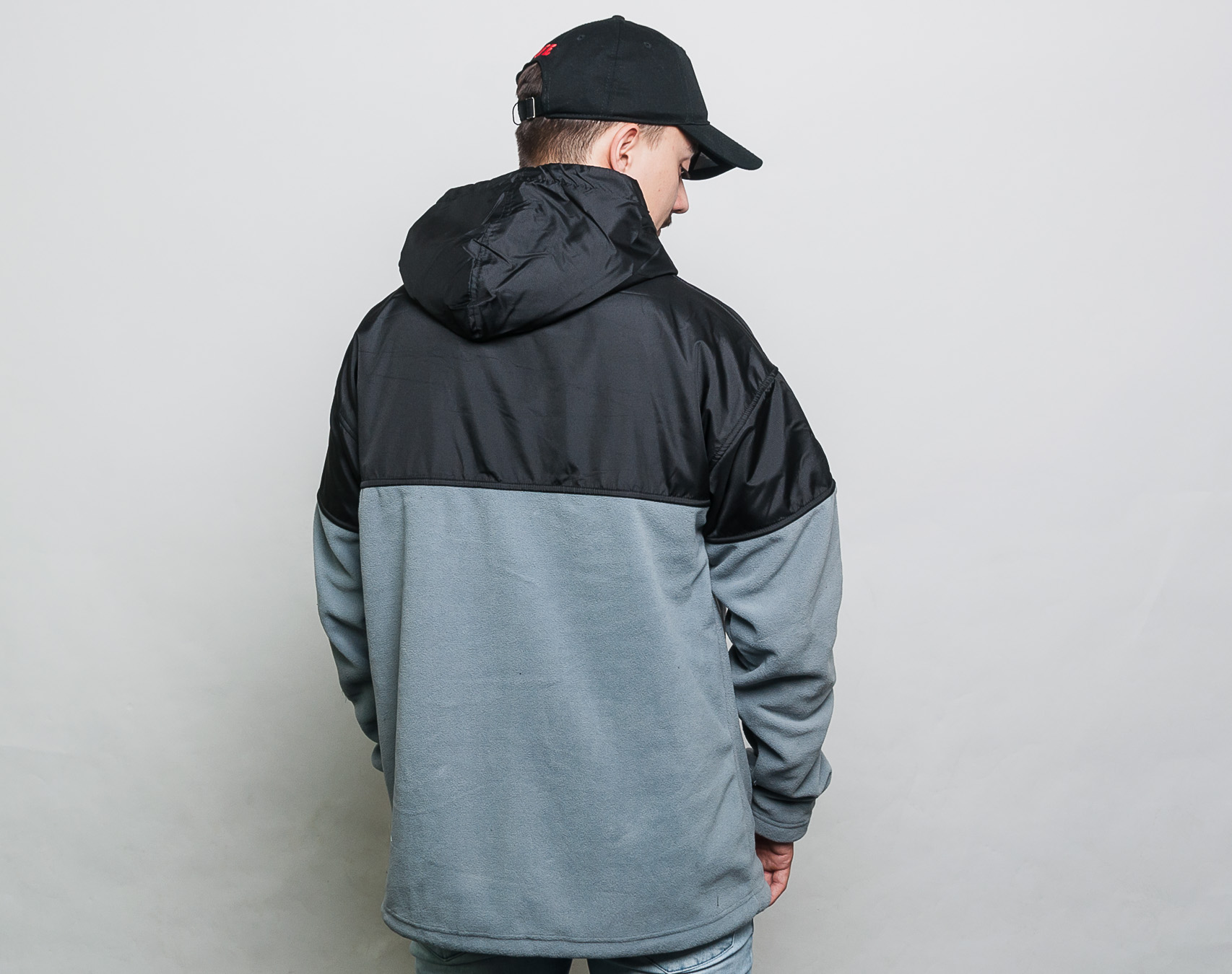 Mikina Cayler & Sons CSBL Nine Zero Hoody Grey/Lazerred