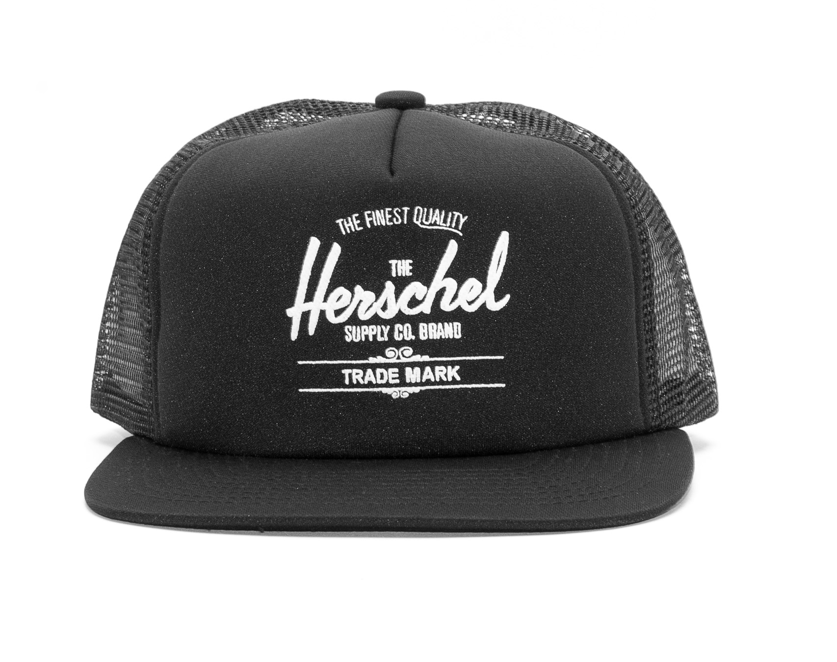 Kšiltovka Herschel Supply Whaler Mesh Polyester Black Snapback