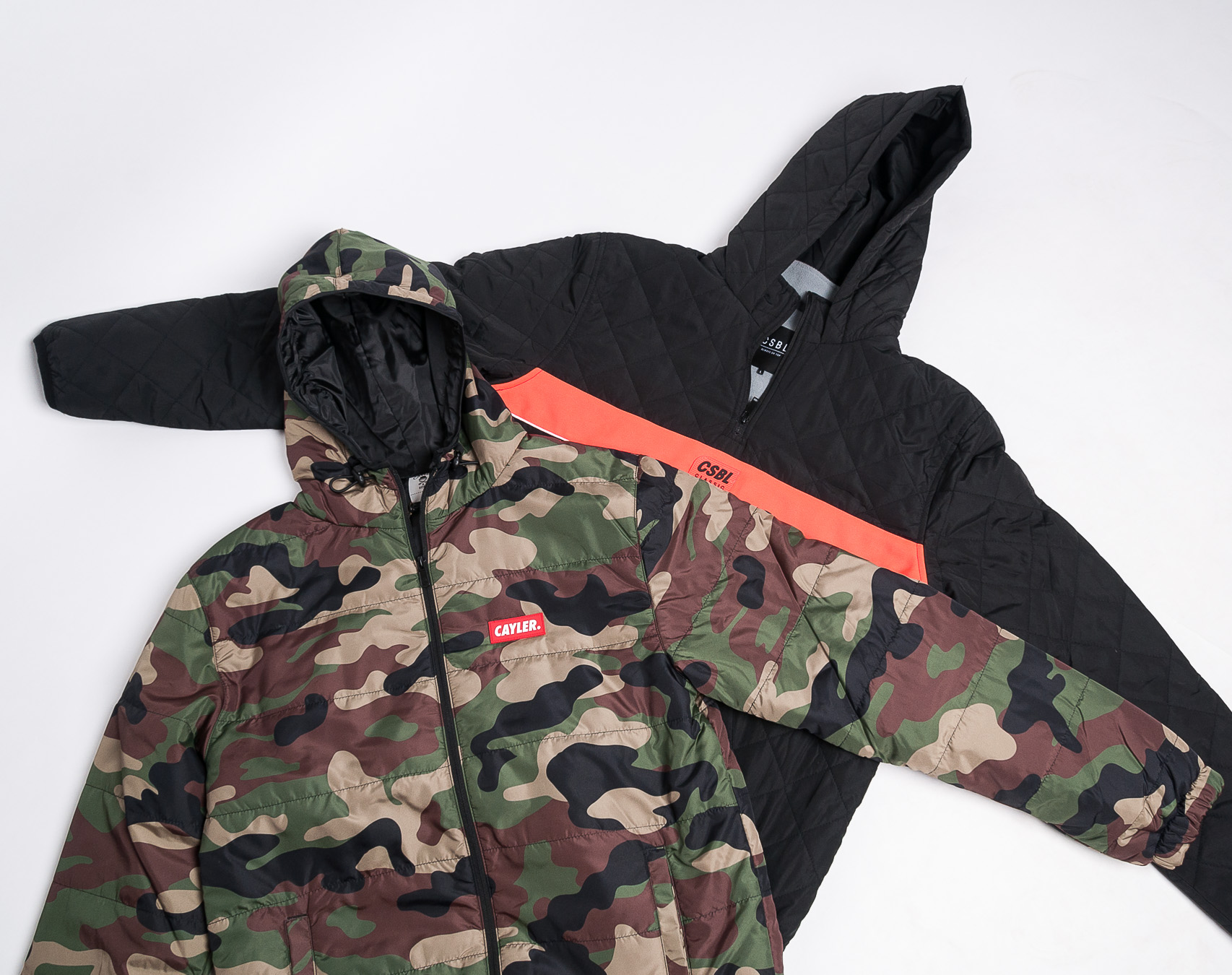 Bunda pánská Cayler & Sons WL Statement Lightweight Puffer Jacket Woodland/Red