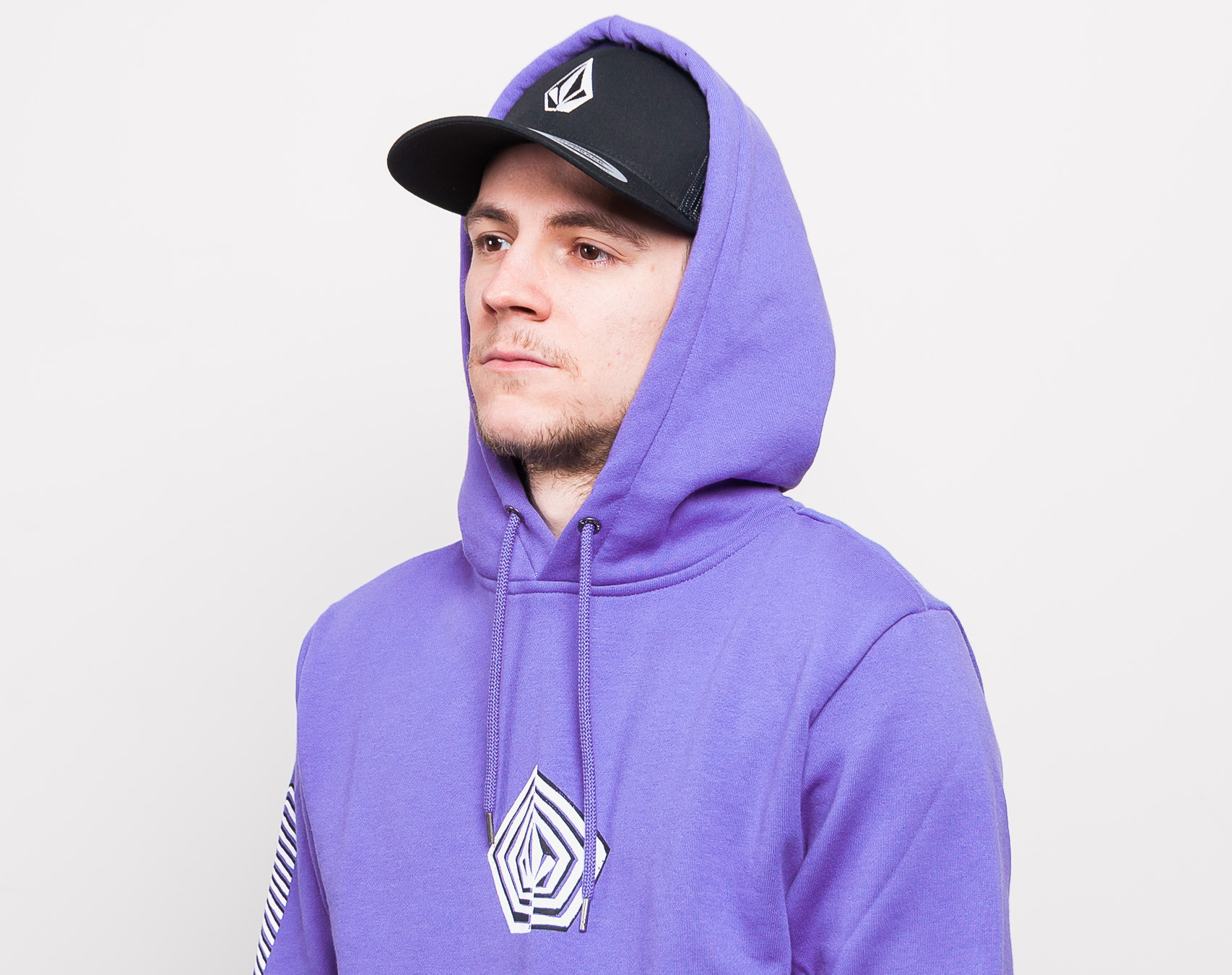 Mikina Volcom Deadly Family Stone Hoody Dark Purple