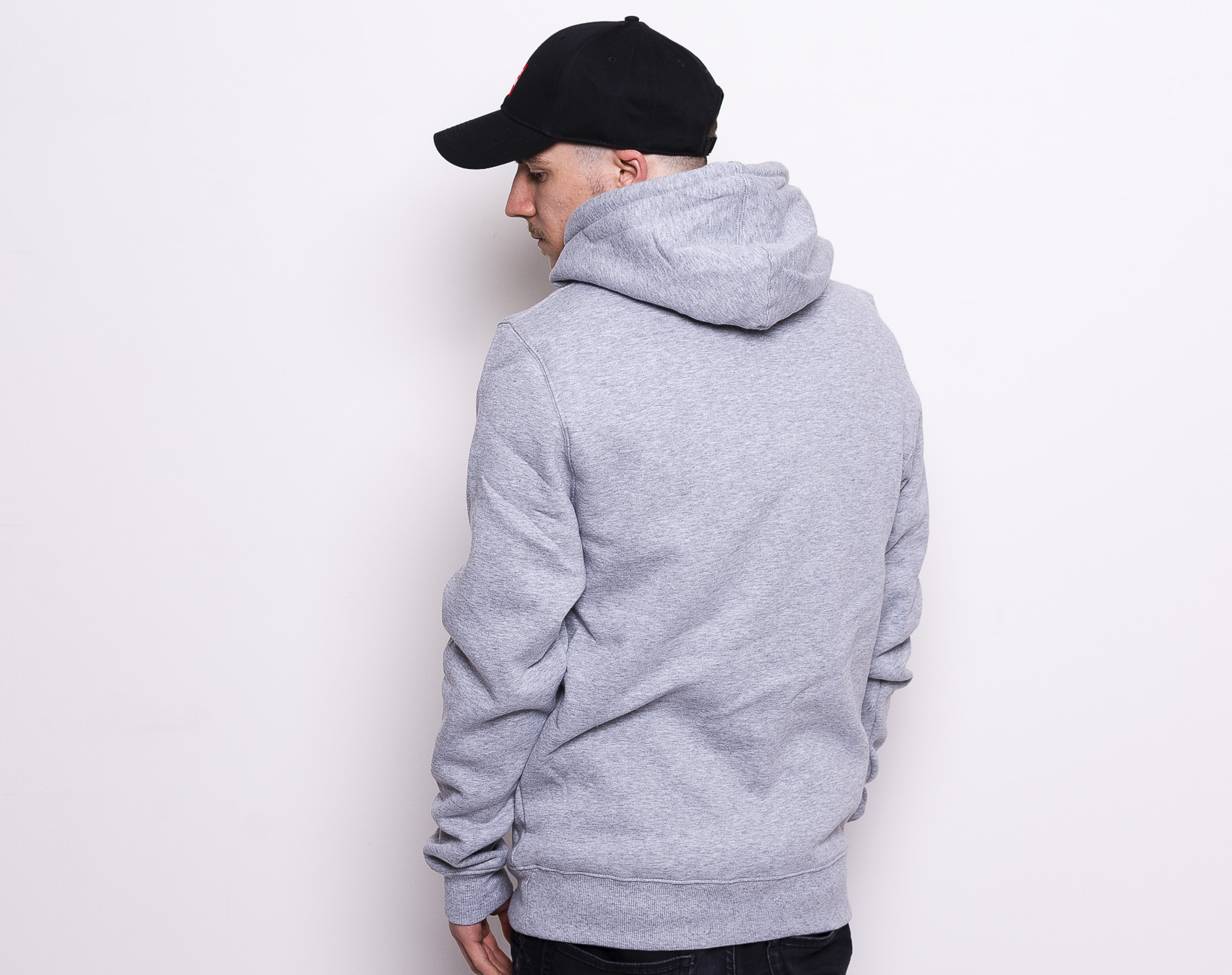 Mikina Cayler & Sons Seriously Hoody Heather Grey/Red