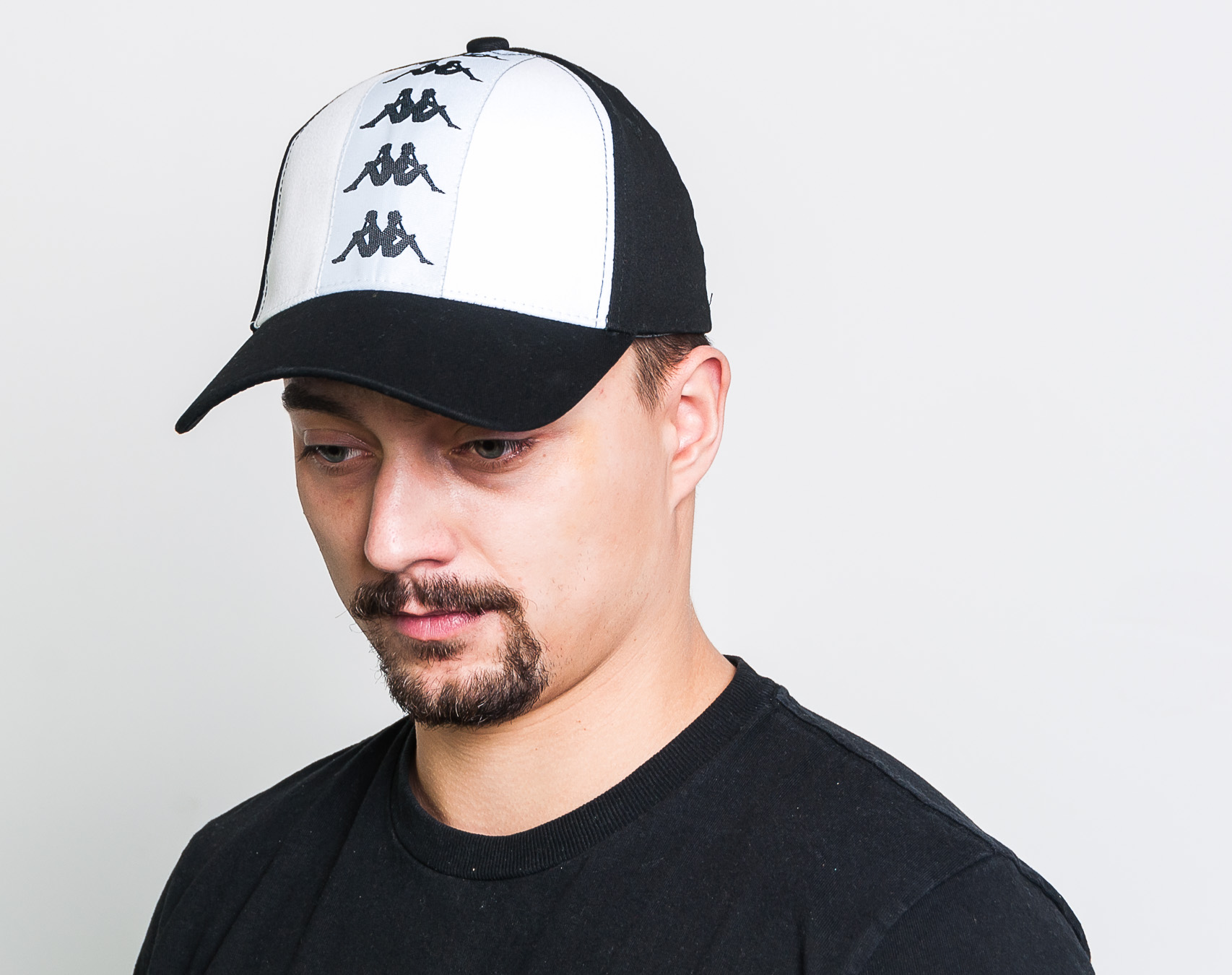 Kšiltovka Kappa Banda Bzafire Black/White