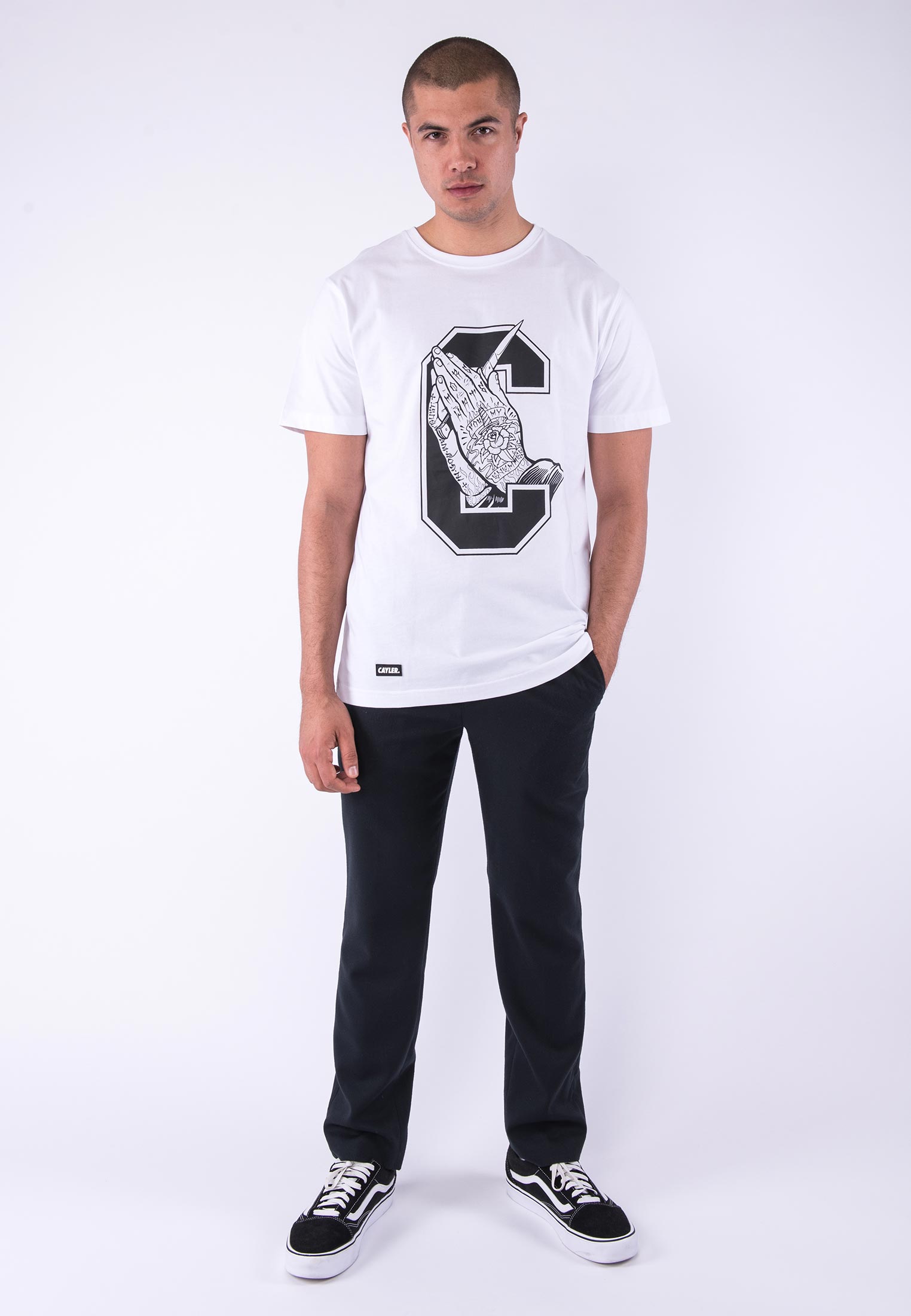 Triko Cayler & Sons WL C-Enemies Tee White/Black
