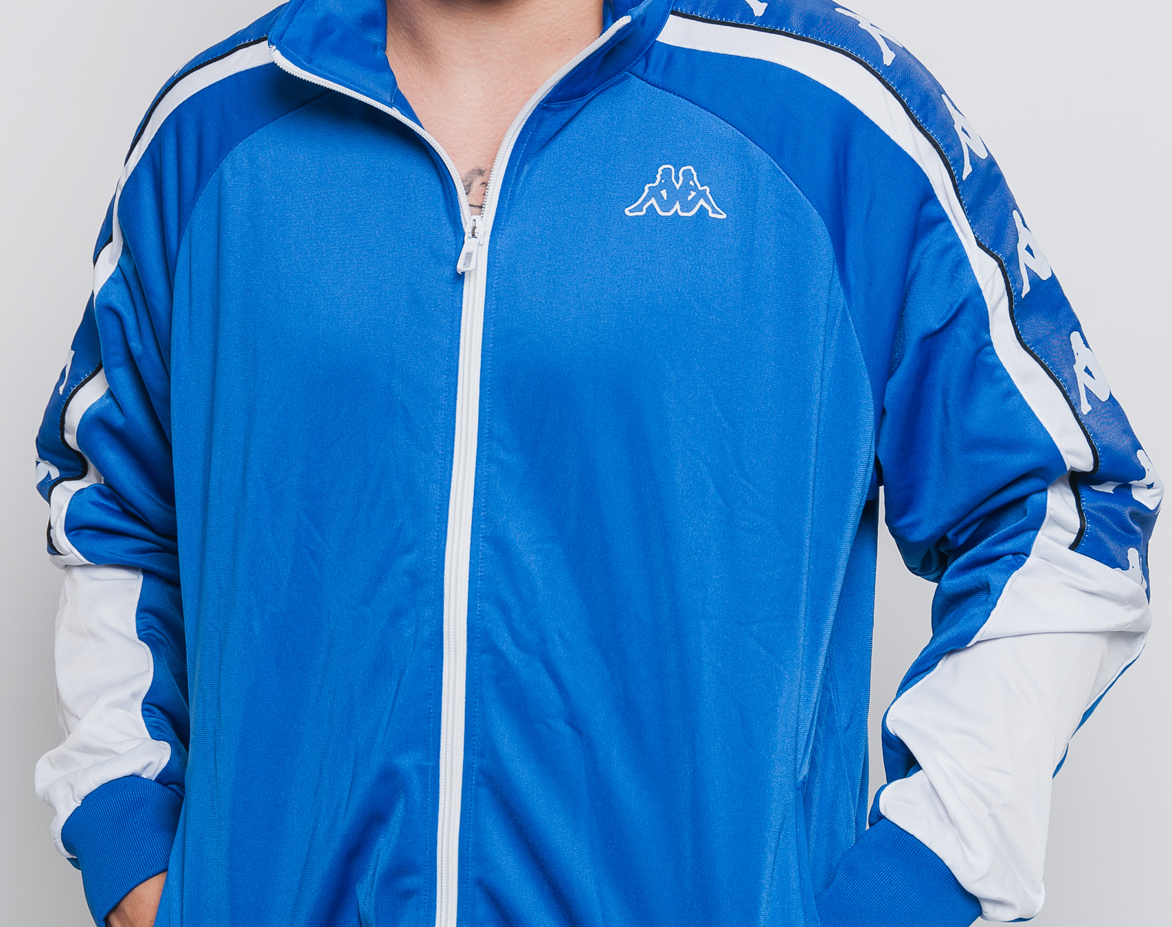 Mikina Kappa Banda 10 Ahran Blue Royal/White 3031QC0