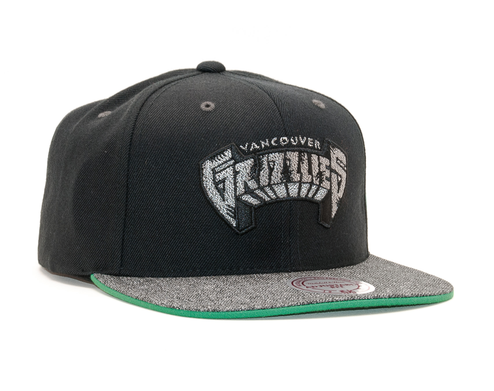 Kšiltovka Mitchell & Ness Vancouver Grizzlies Melange Patch Black Snapback