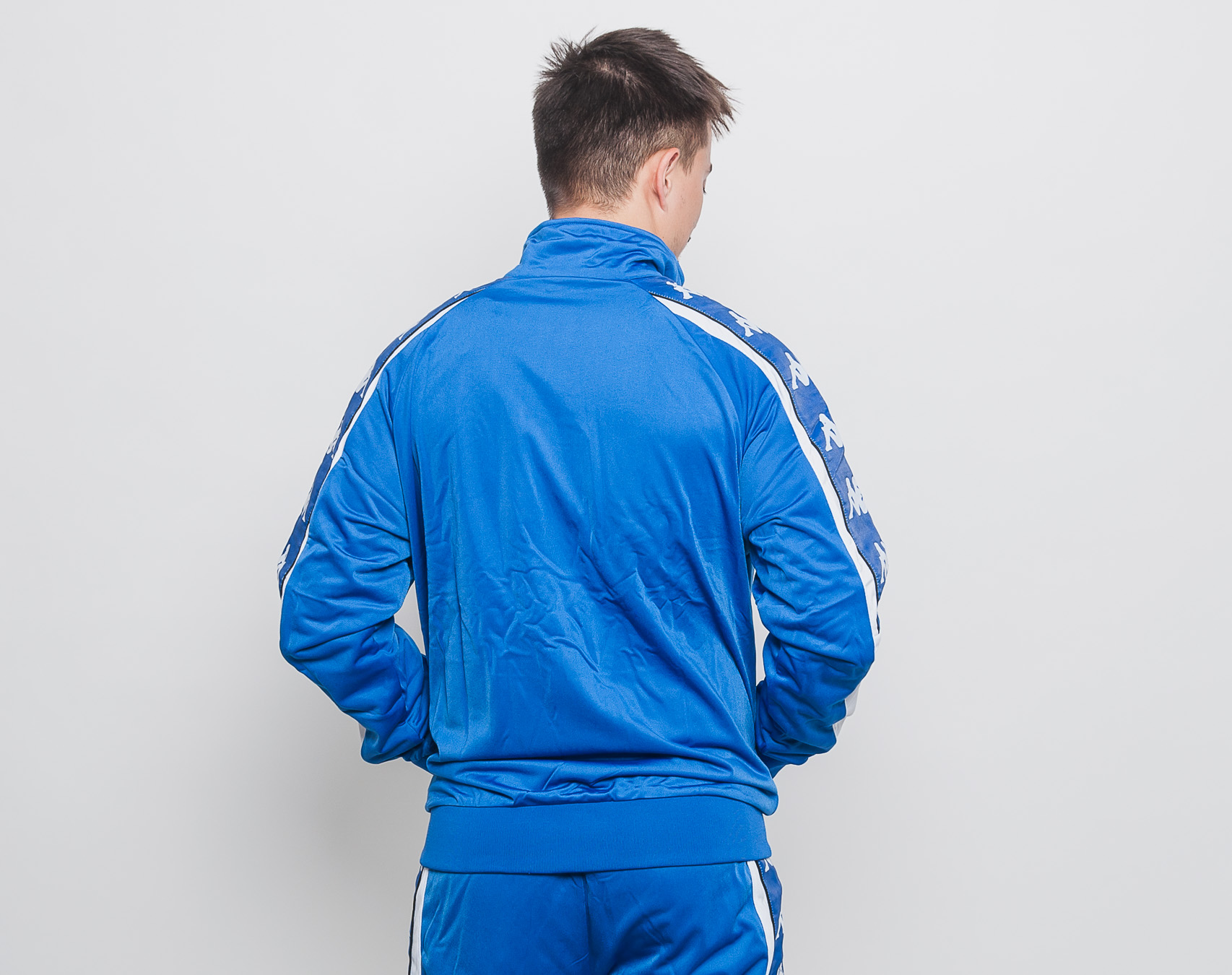 Mikina Kappa Banda 10 Ahran Blue Royal/White 3031QC0