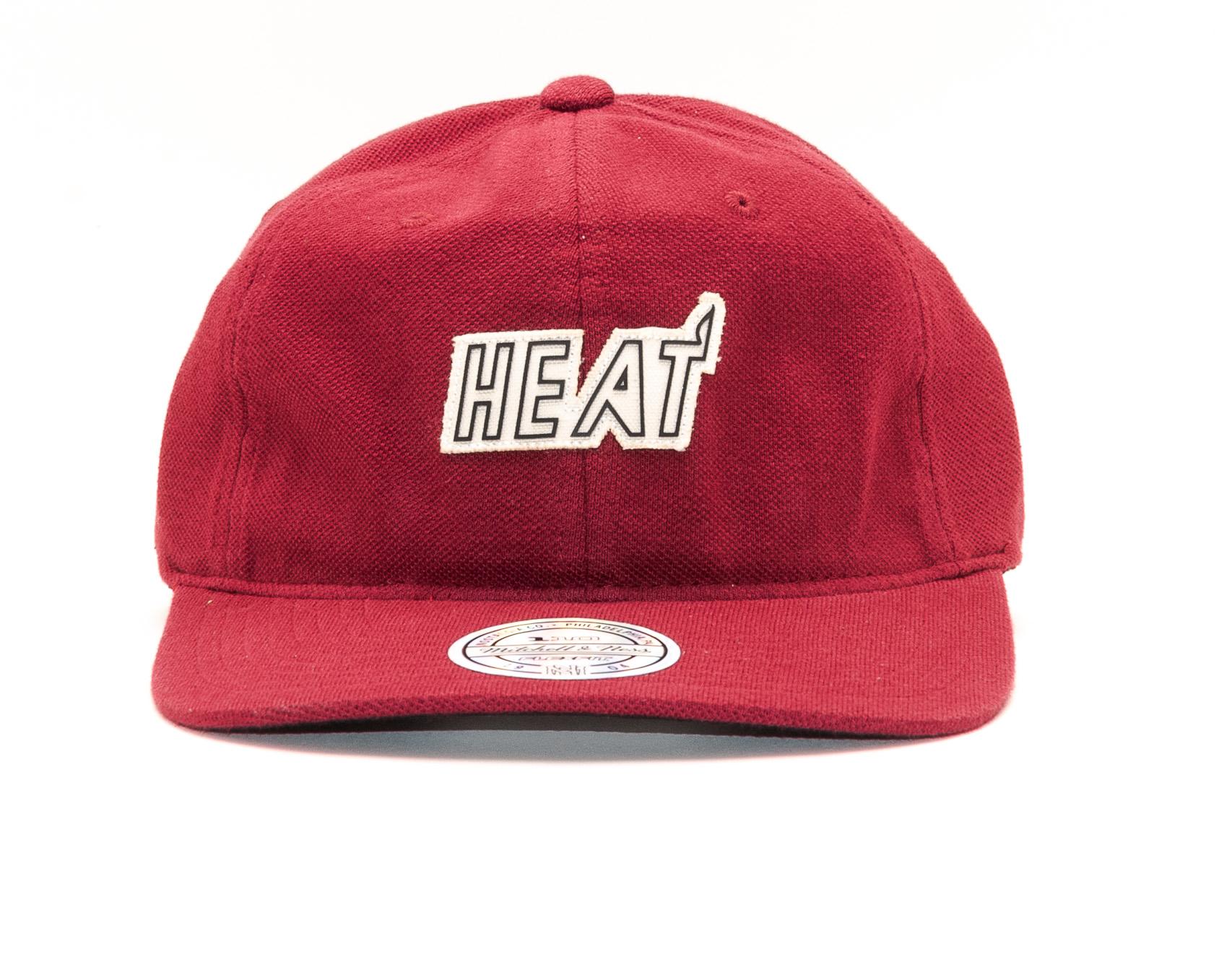 Kšiltovka Mitchell & Ness Jock Miami Heat Burgundy Strapback