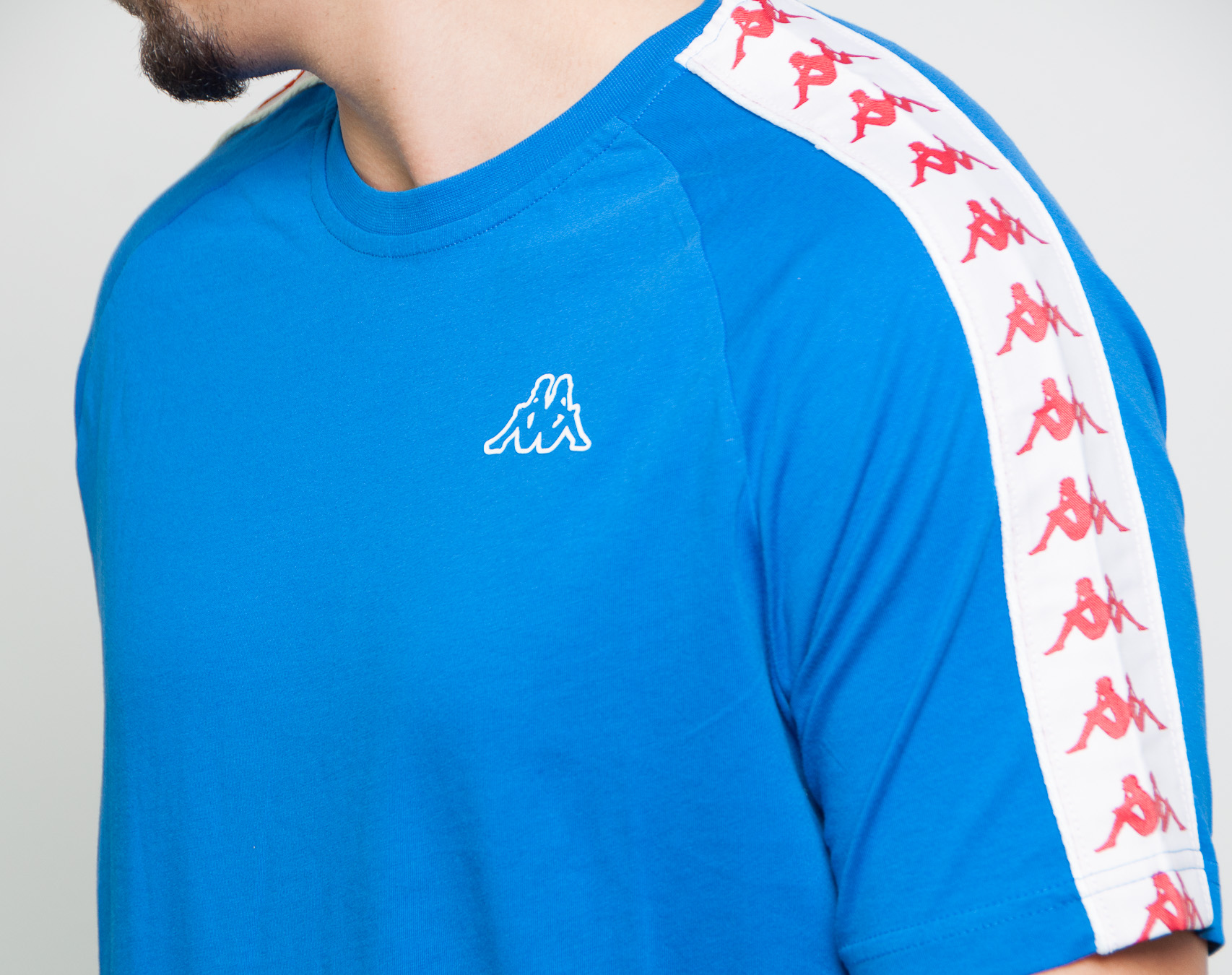 Triko Kappa Banda Coen Slim Blue/White/Red