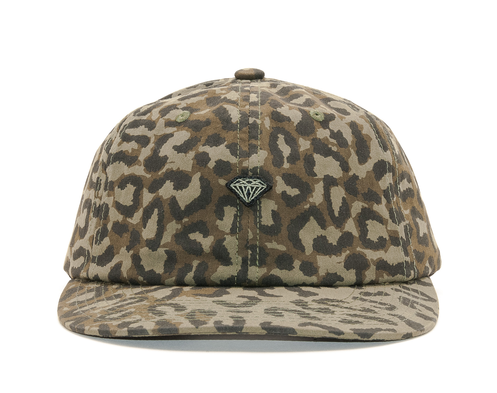 Kšiltovka Diamond Supply Co. Cheetah Micro Brill Unstructured Olive Strapback