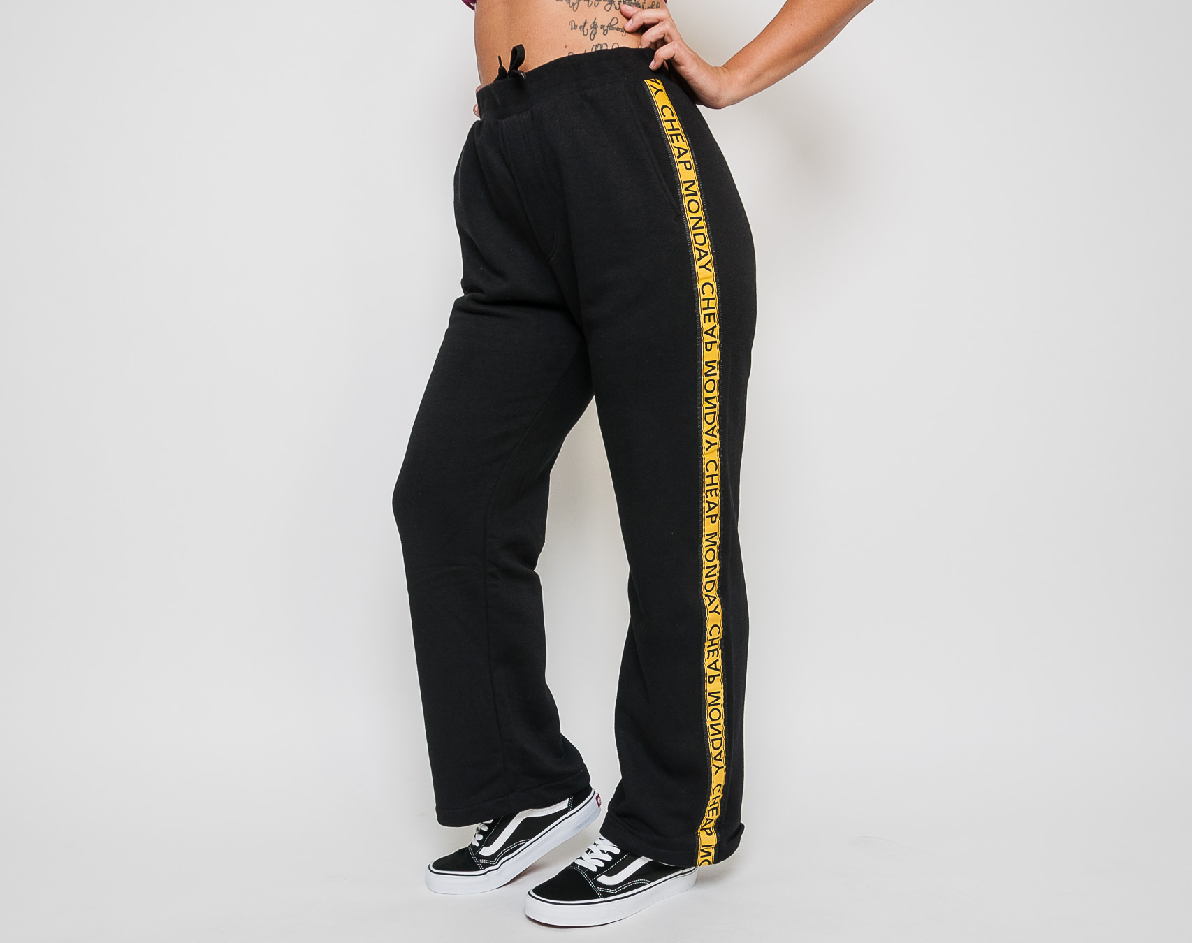 Dámské Tepláky Cheap Monday Fast Logo Trousers Black