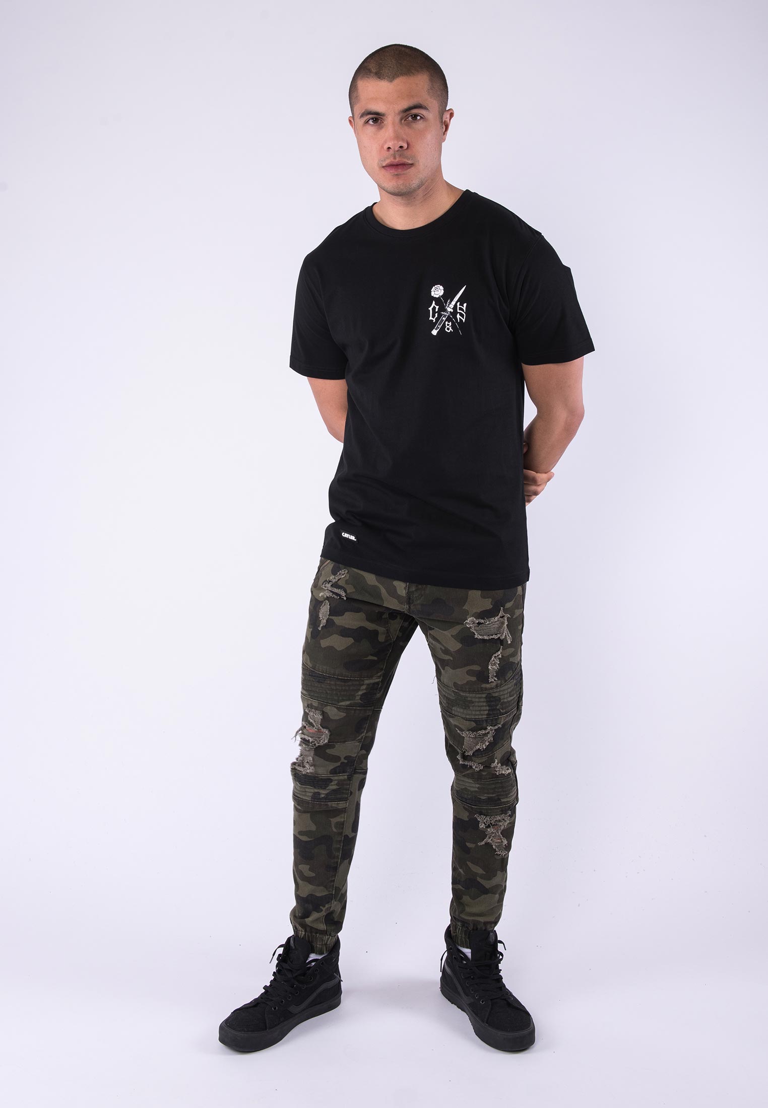 Triko Cayler & Sons WL Enemies Tee Black/White