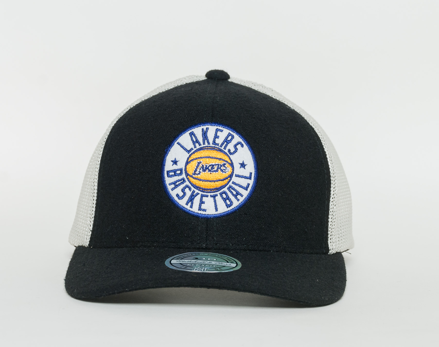 Kšiltovka Mitchell & Ness Patch 110 SB Los Angeles Lakers Black/White Snapback