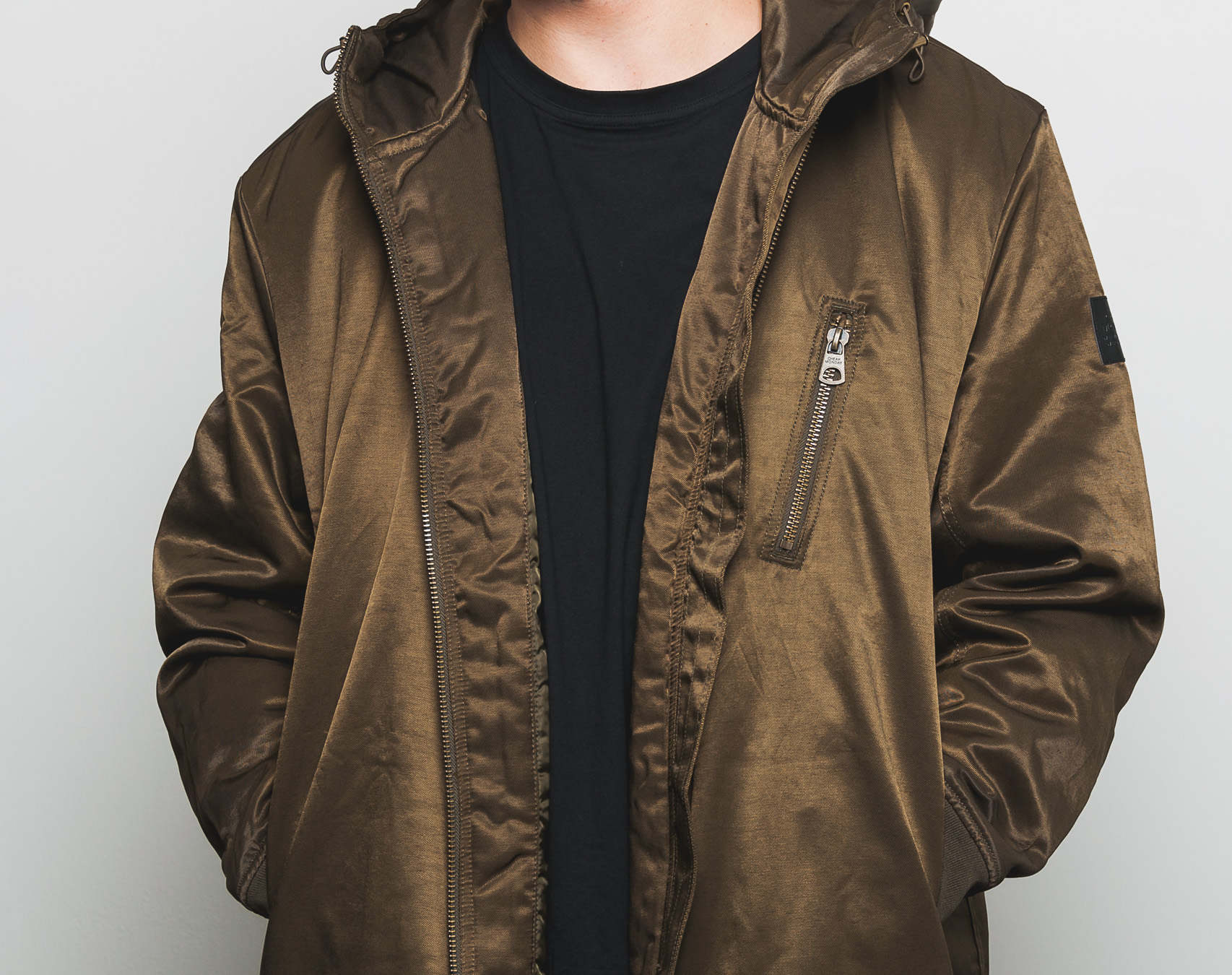 Zimní Bunda Cheap Monday Alert Parka Khaki Green