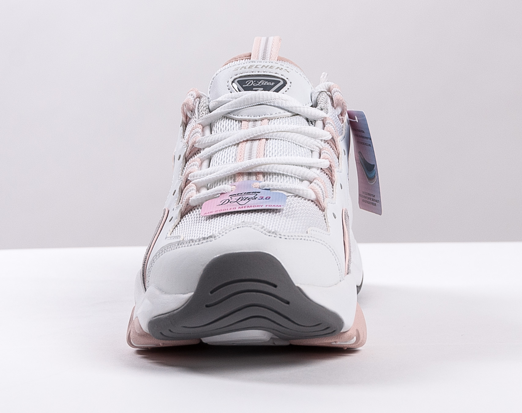 Dámské Tenisky Skechers D'Lites 3.0 Zenway White/Gray/Pink