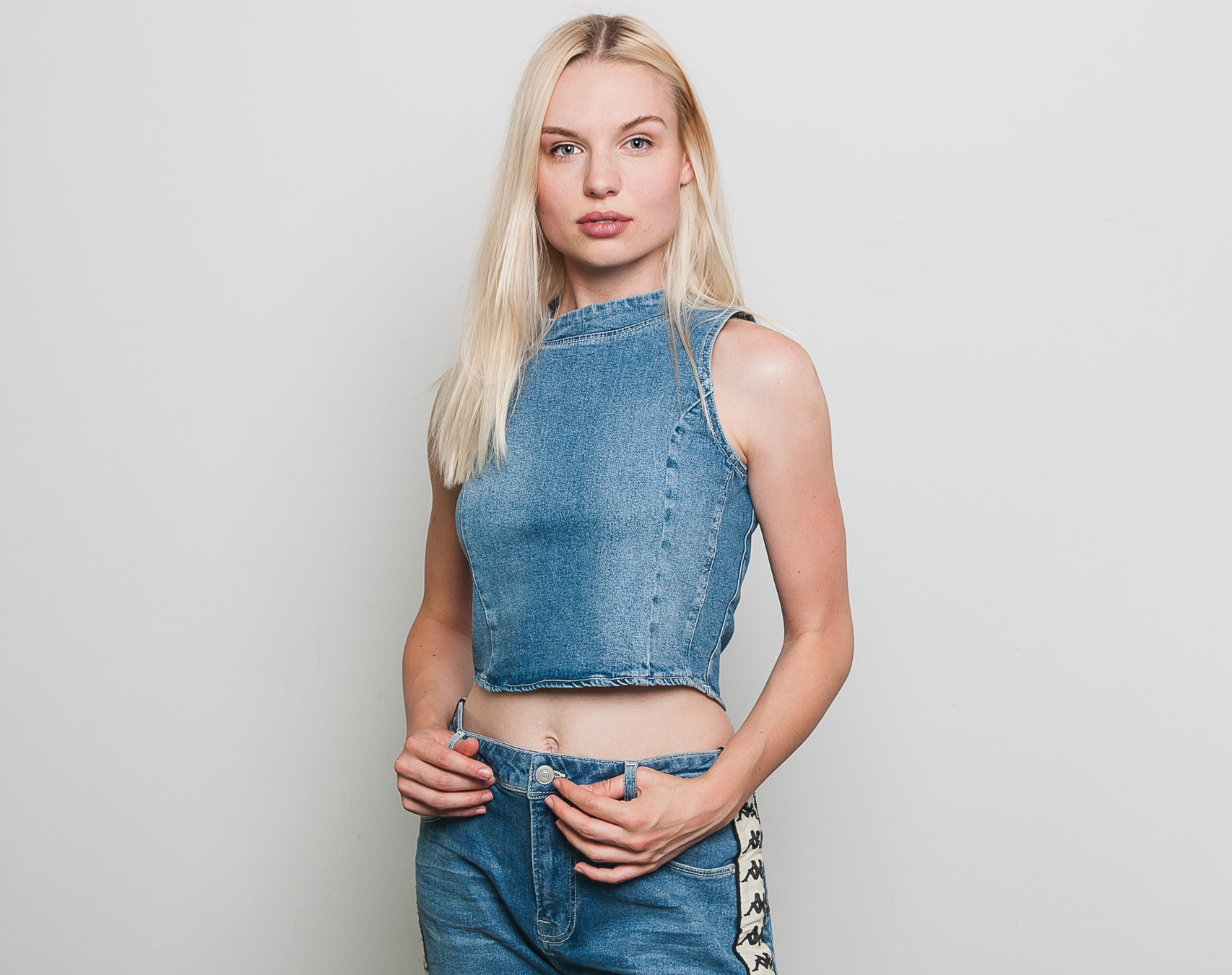 Dámská Vesta Kappa Banda Basty Blue Cobalt Beige