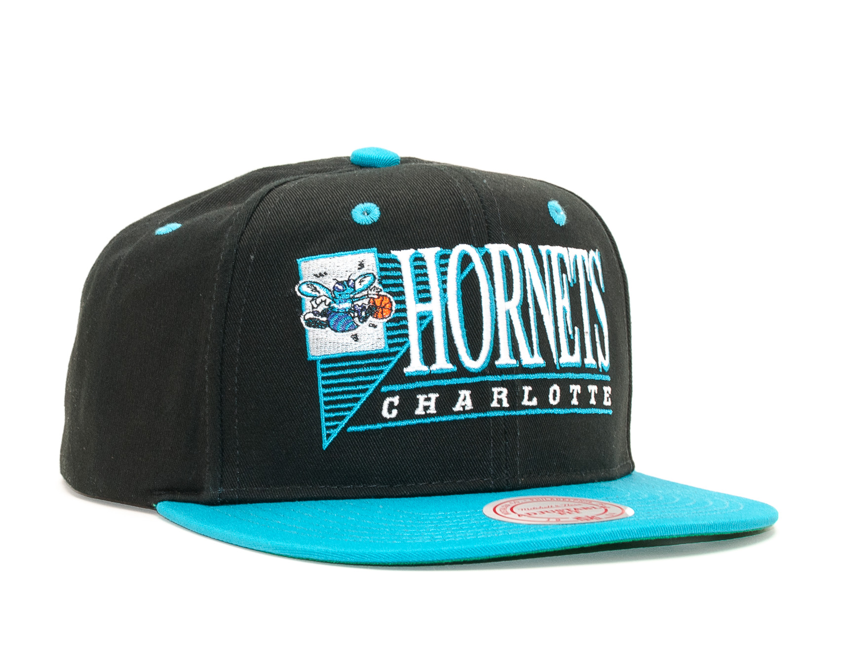 Kšiltovka Mitchell & Ness Horizon Charlotte Hornets Black/Turquoise Snapback