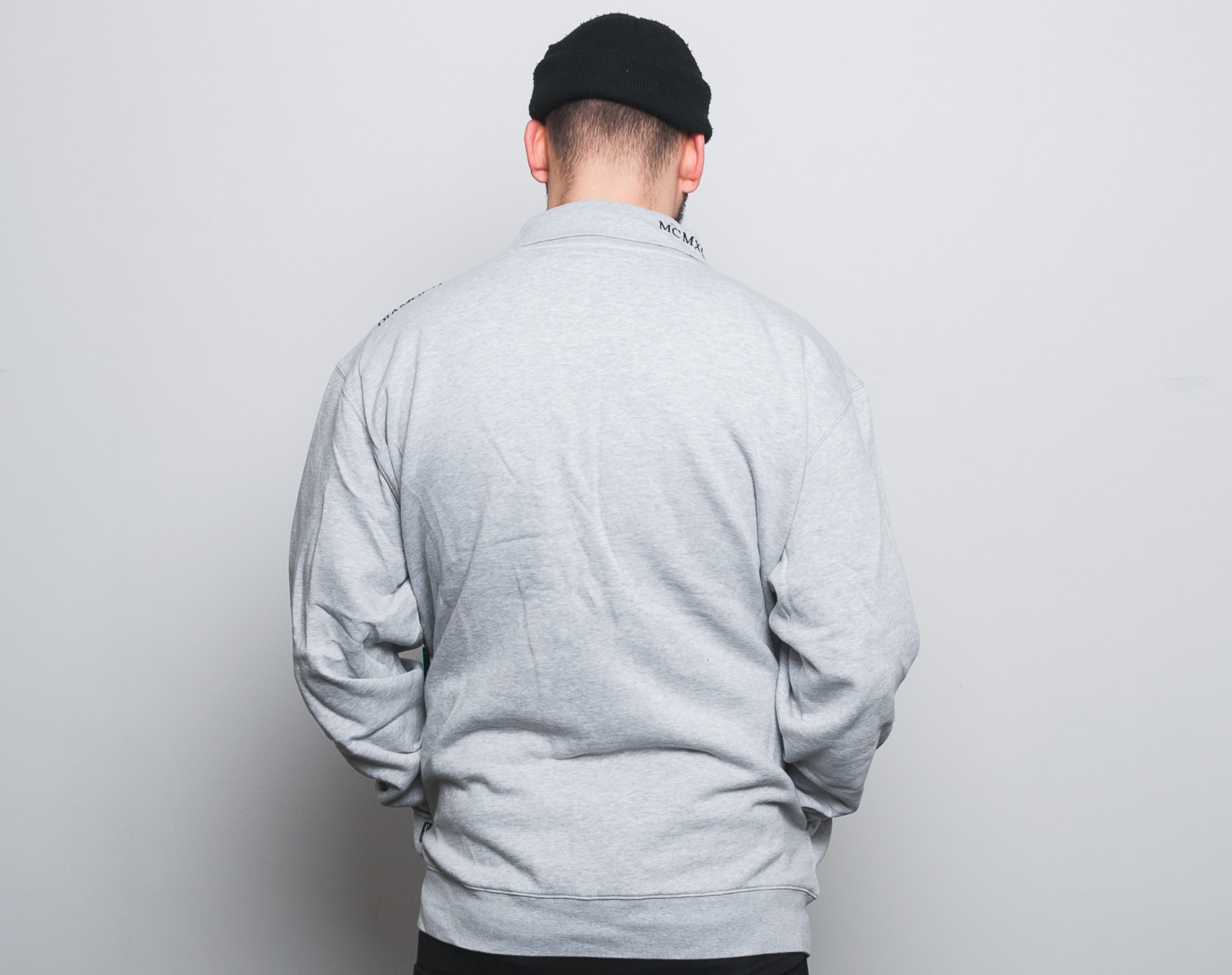 Mikina Diamond Supply Co. Diamond Mock Neck Sweatshirt Heather Grey