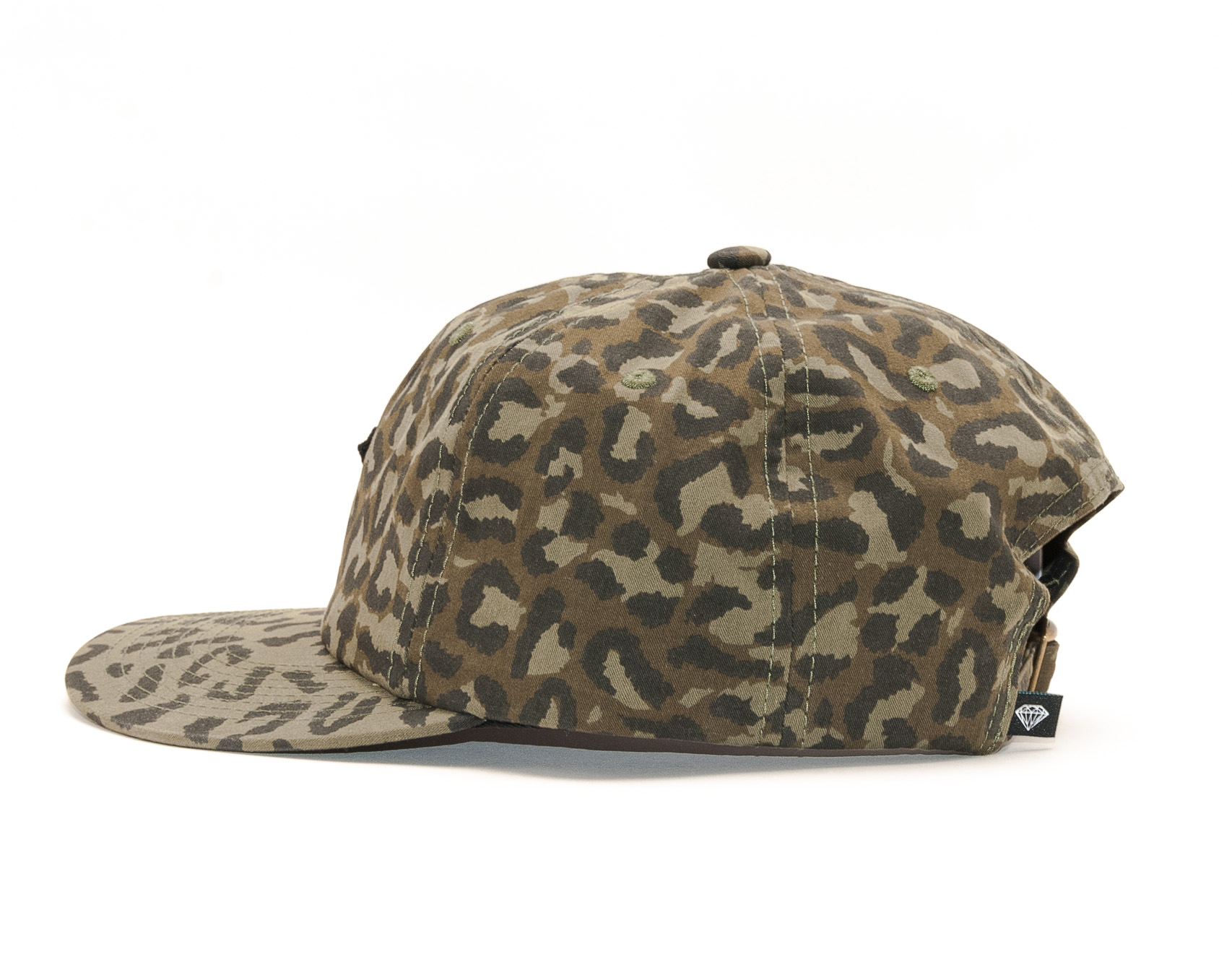 Kšiltovka Diamond Supply Co. Cheetah Micro Brill Unstructured Olive Strapback