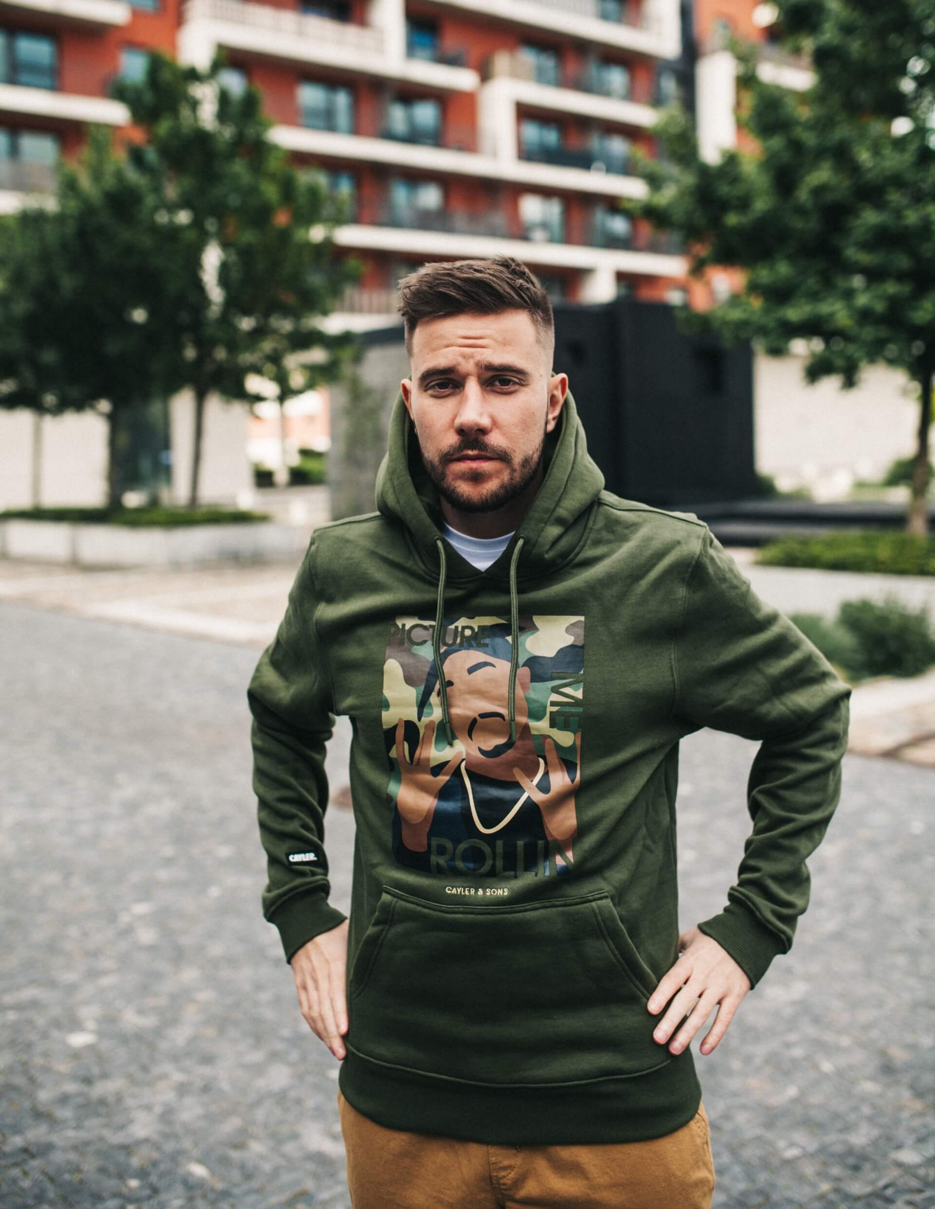 Mikina Cayler & Sons 2Pac Rollin Hoody Olive/MC