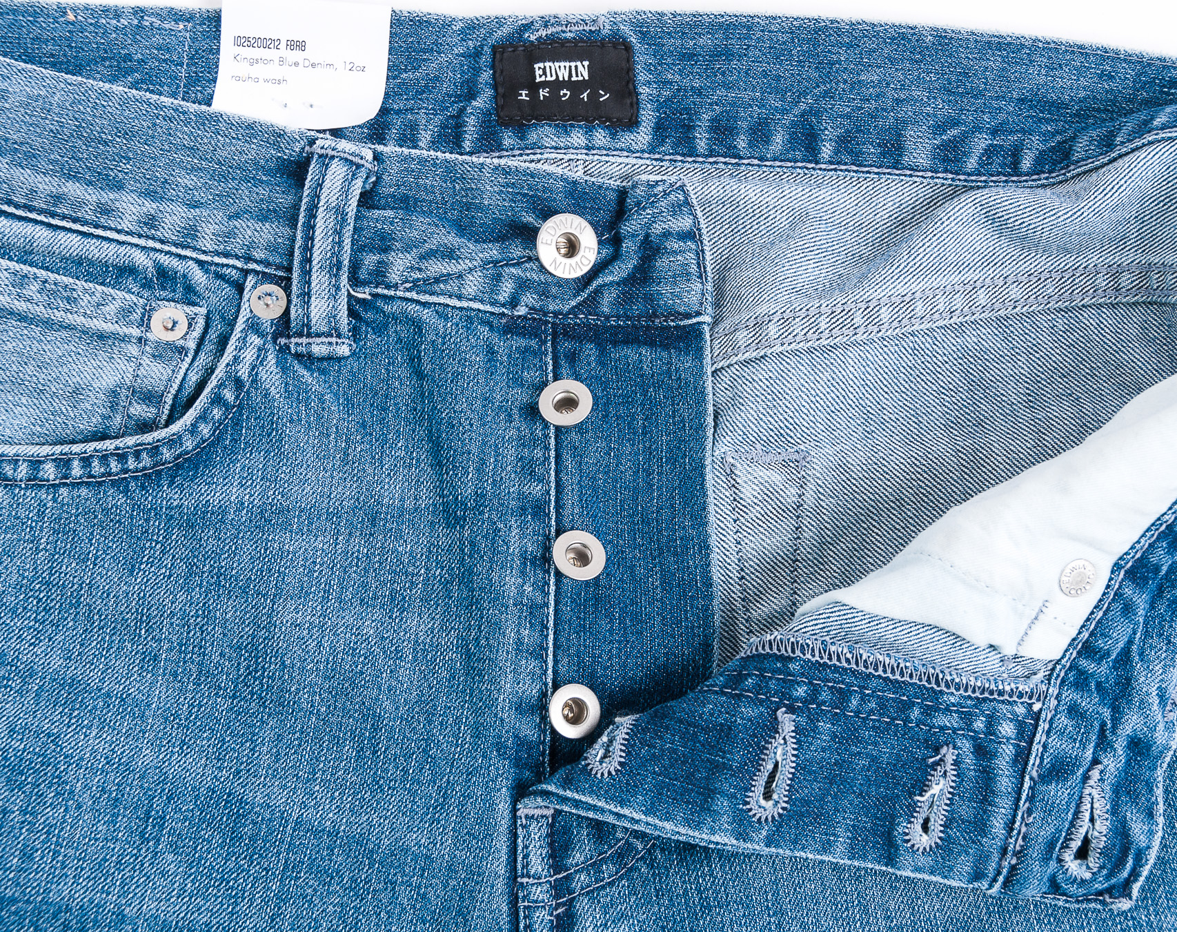 Kalhoty Edwin ED-80 Kingston Blue Denim Rauha Wash