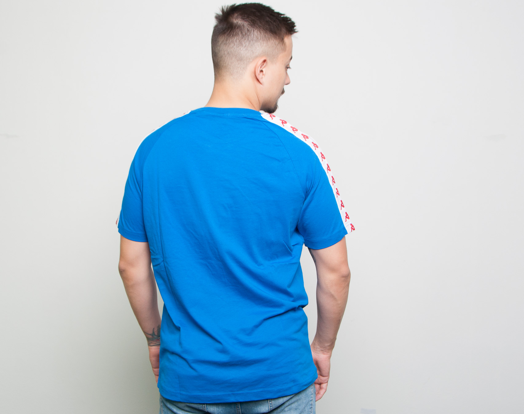 Triko Kappa Banda Coen Slim Blue/White/Red