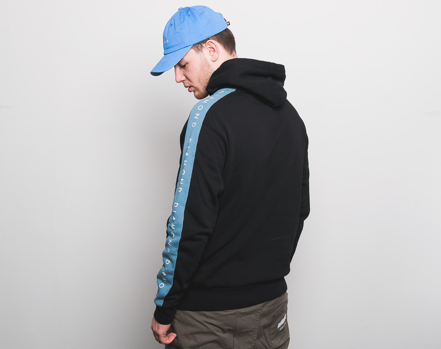 Mikina S Kapucí Diamond Supply Co. Fordham Hoodie Black