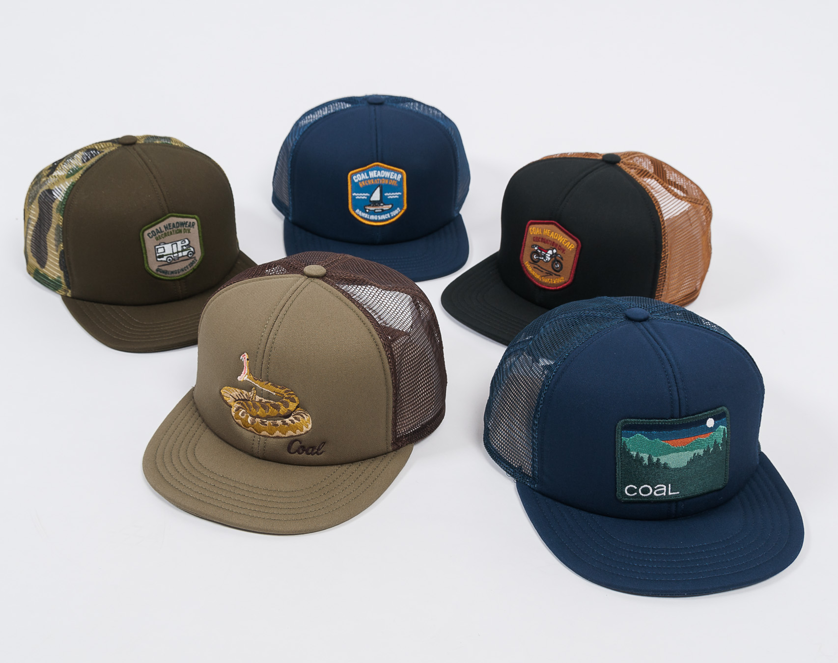 Kšiltovka Coal The Rambler Black Snapback-brown