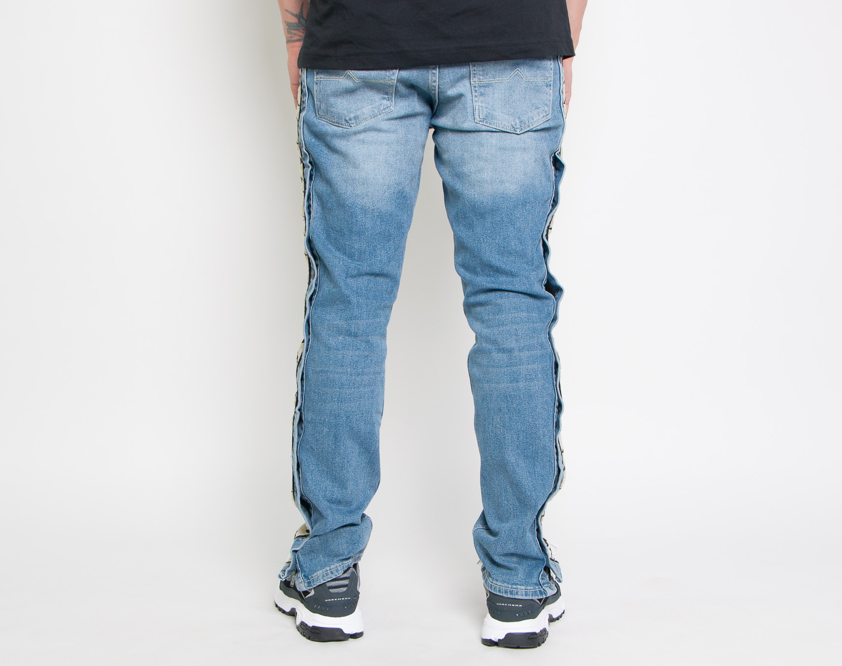 Kalhoty Kappa Banda Besto Blue/Light Cobalt/Light Beige