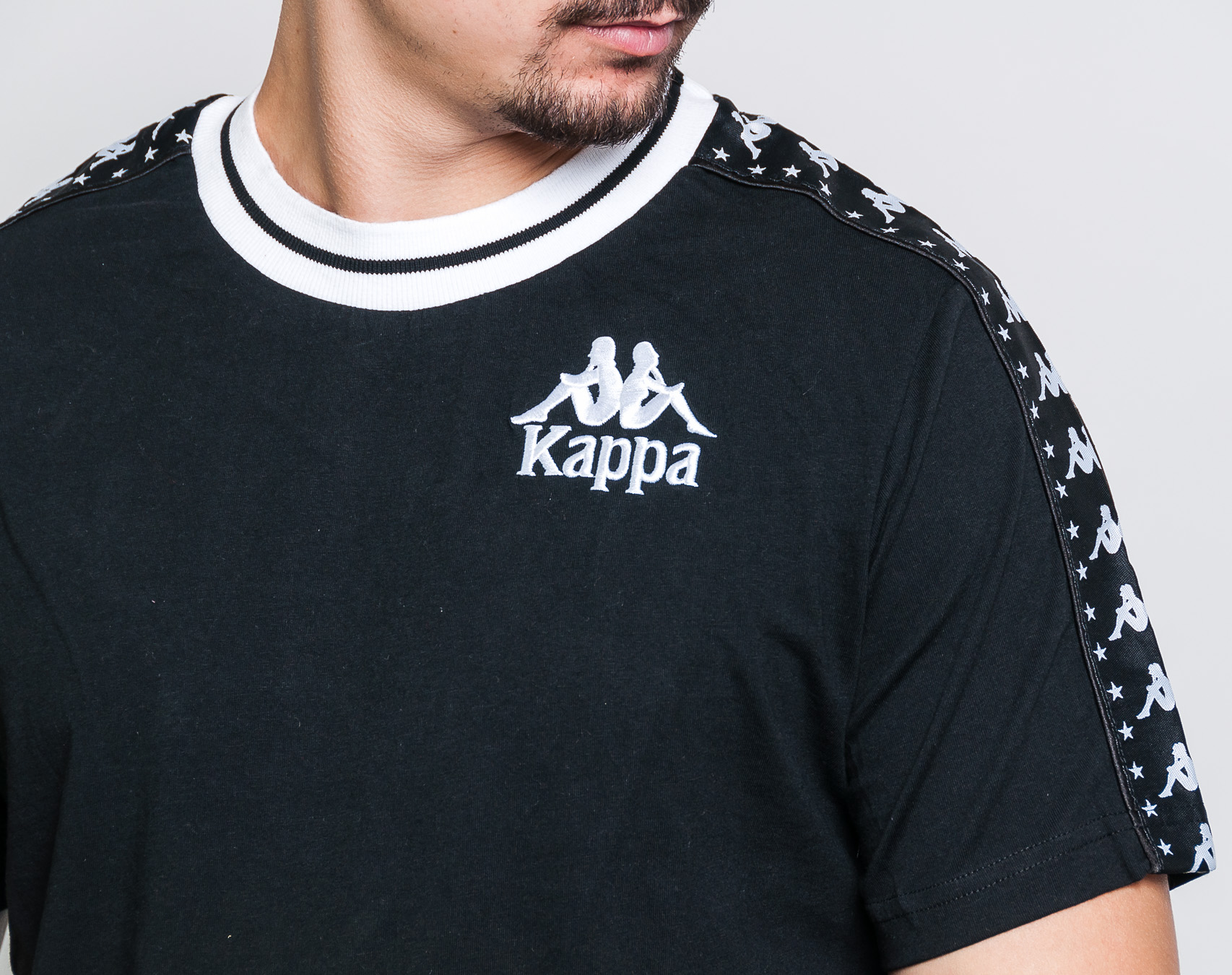 Triko Kappa Authentic Anchen Black/White
