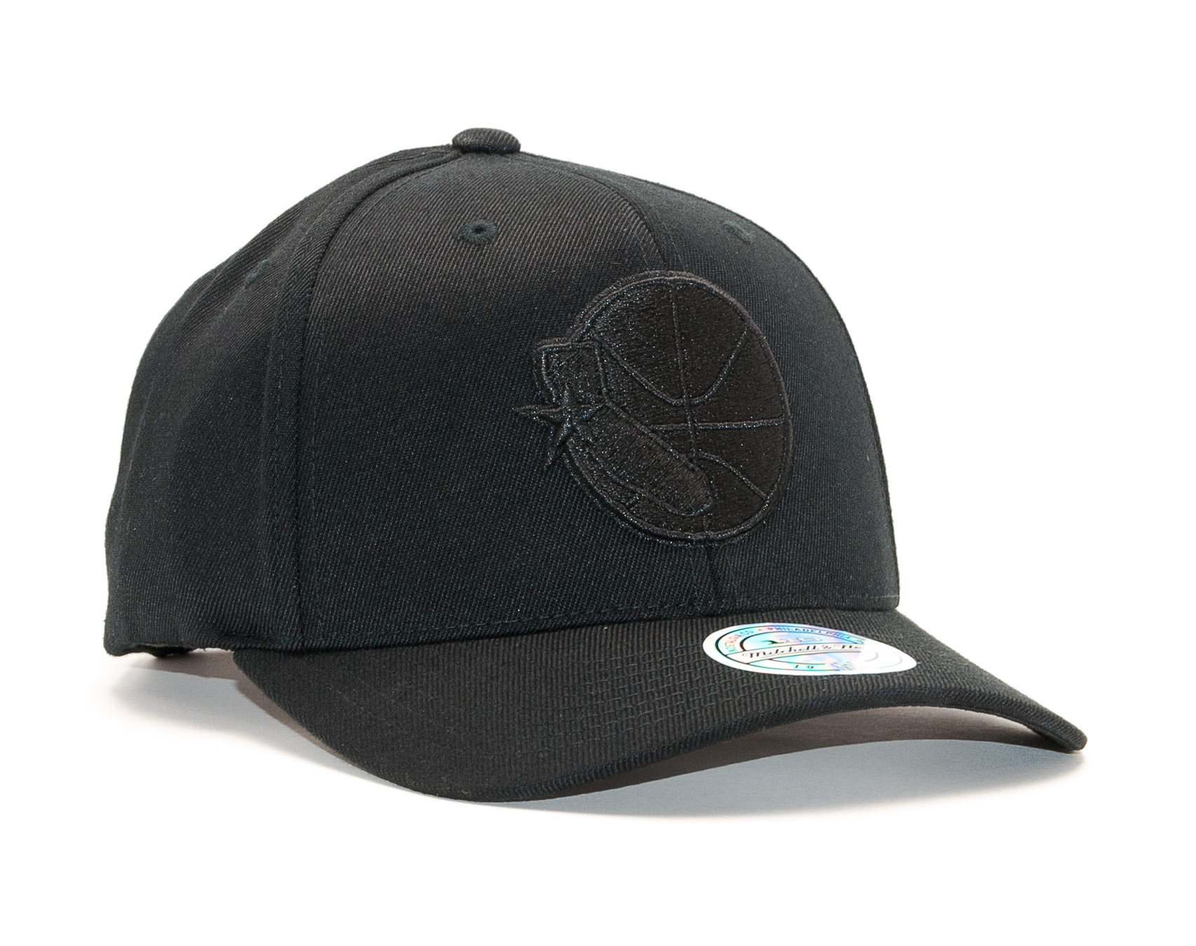 Kšiltovka Mitchell & Ness Golden State Warriors Black On Black 110 Snapback