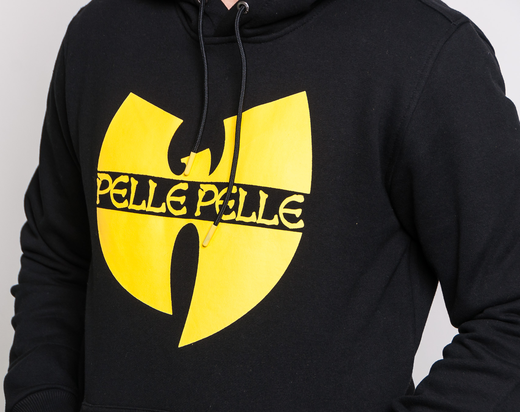 Mikina Pelle Pelle Wu-Tang Batlogo Mix Hoody Black