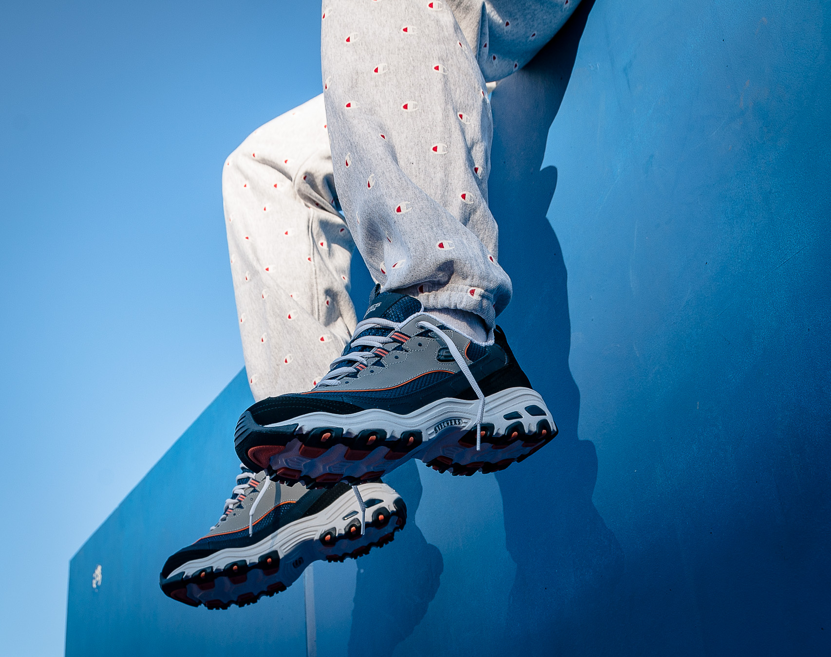 Boty Skechers D´Lites NVOR 52675 Navy/Orange