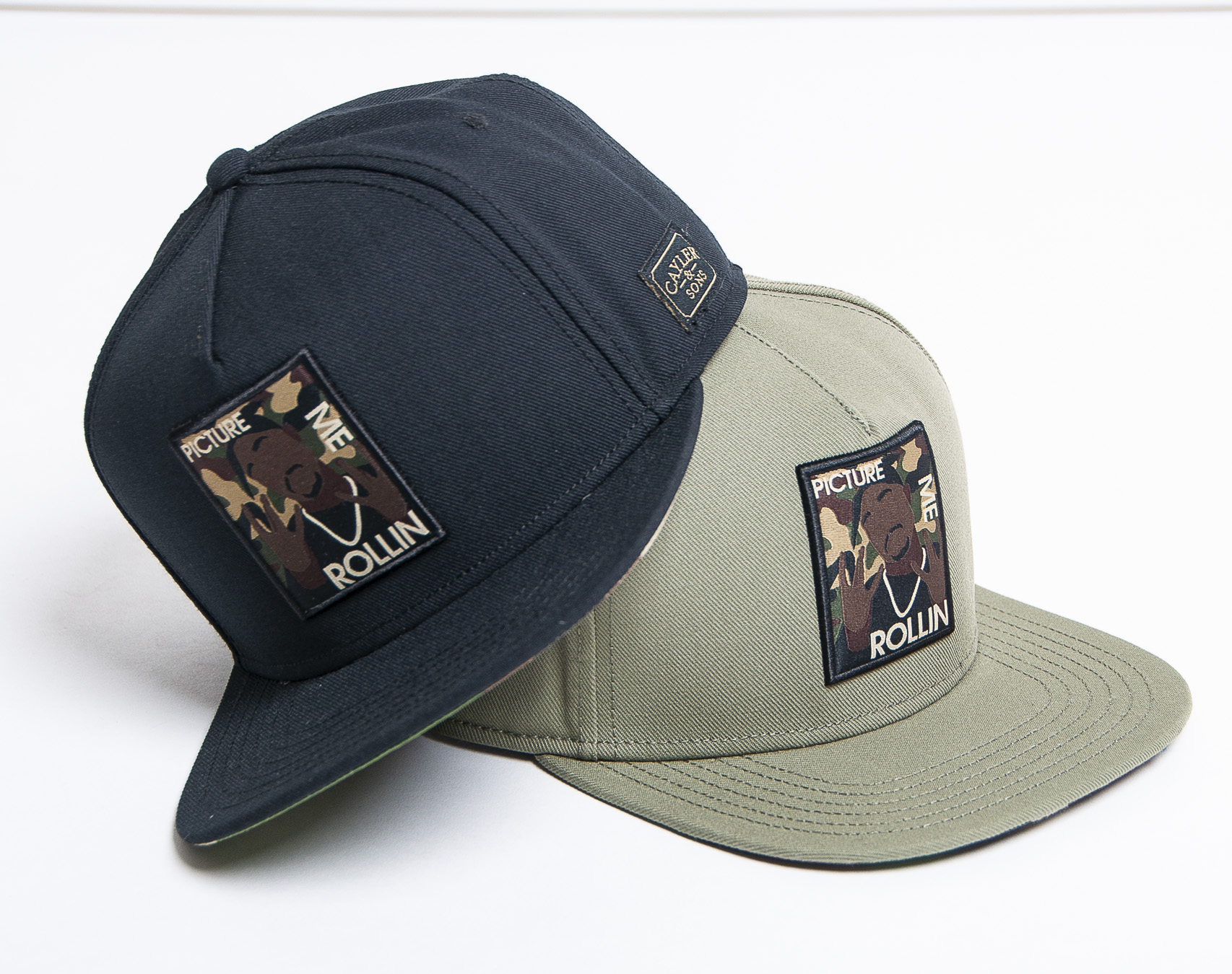 Kšiltovka Cayler & Sons WL 2Pac Rollin Cap Black/Woodland